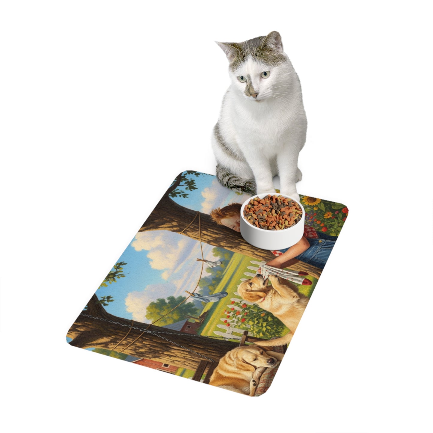 Pet Food Mat (12x18) - Golden Retriever