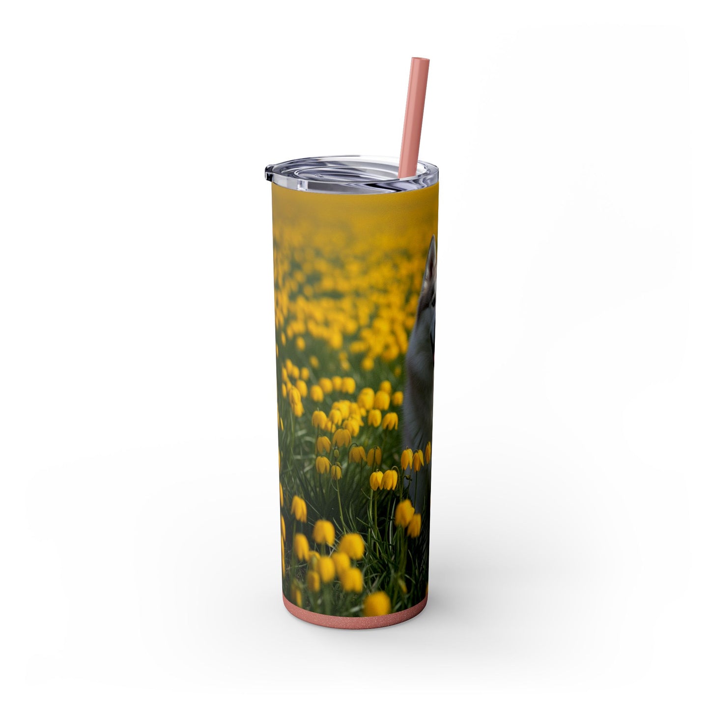 Siberian Husky Tumbler with Straw, 20oz