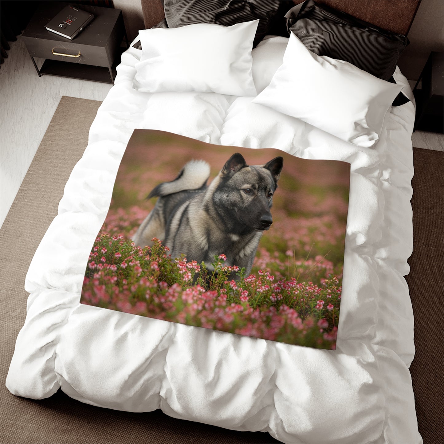 Norwegian Elkhound Sweatshirt Blanket