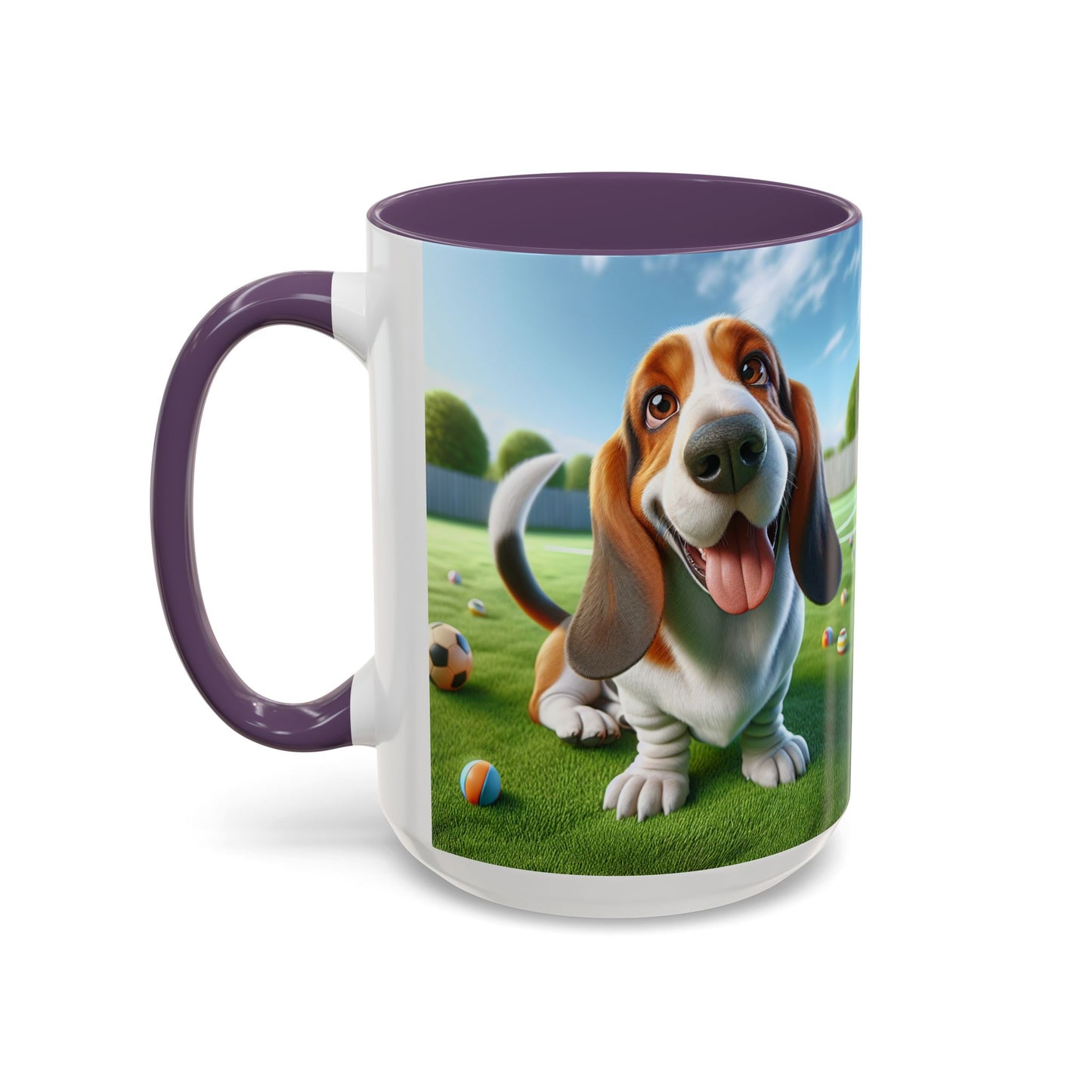 Basset Hound Accent Coffee Mug - Perfect Gift for Dog Lovers