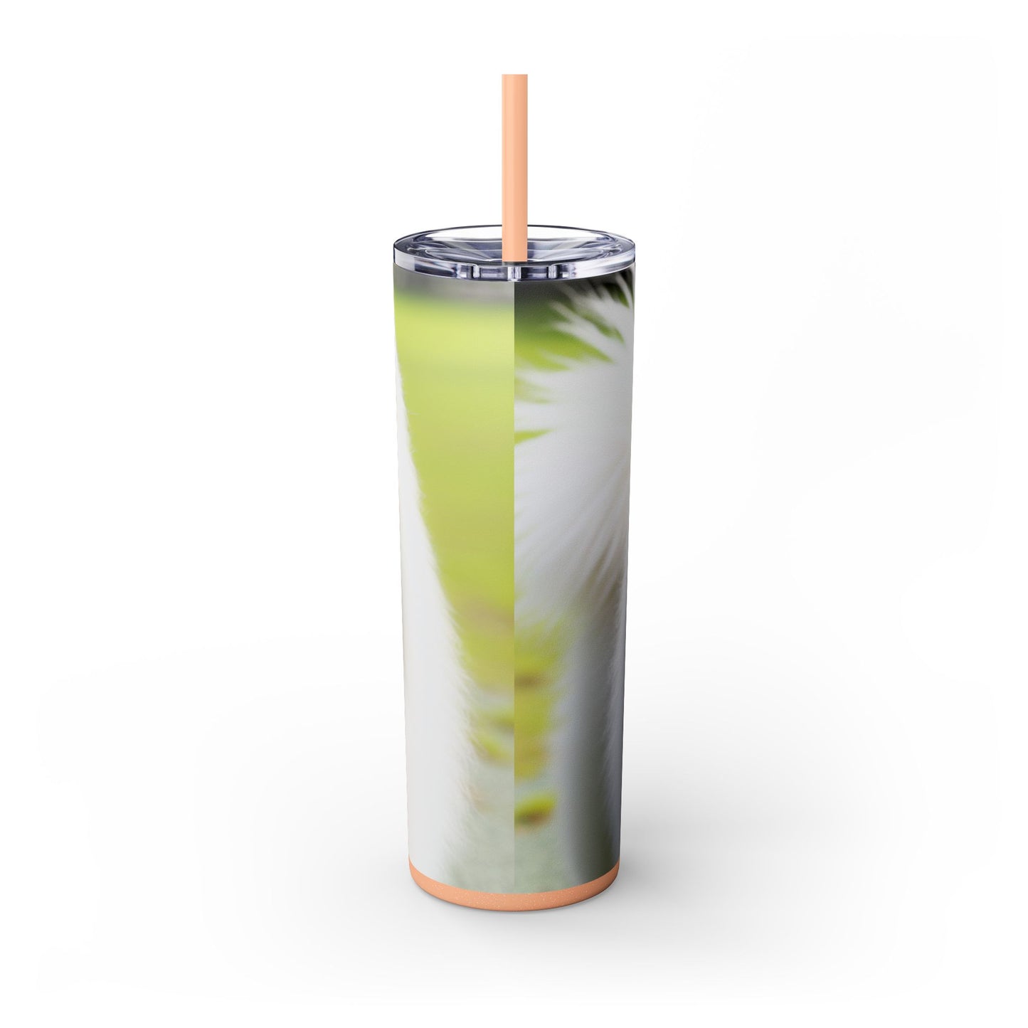 Samoyed Skinny Tumbler with Straw, 20oz