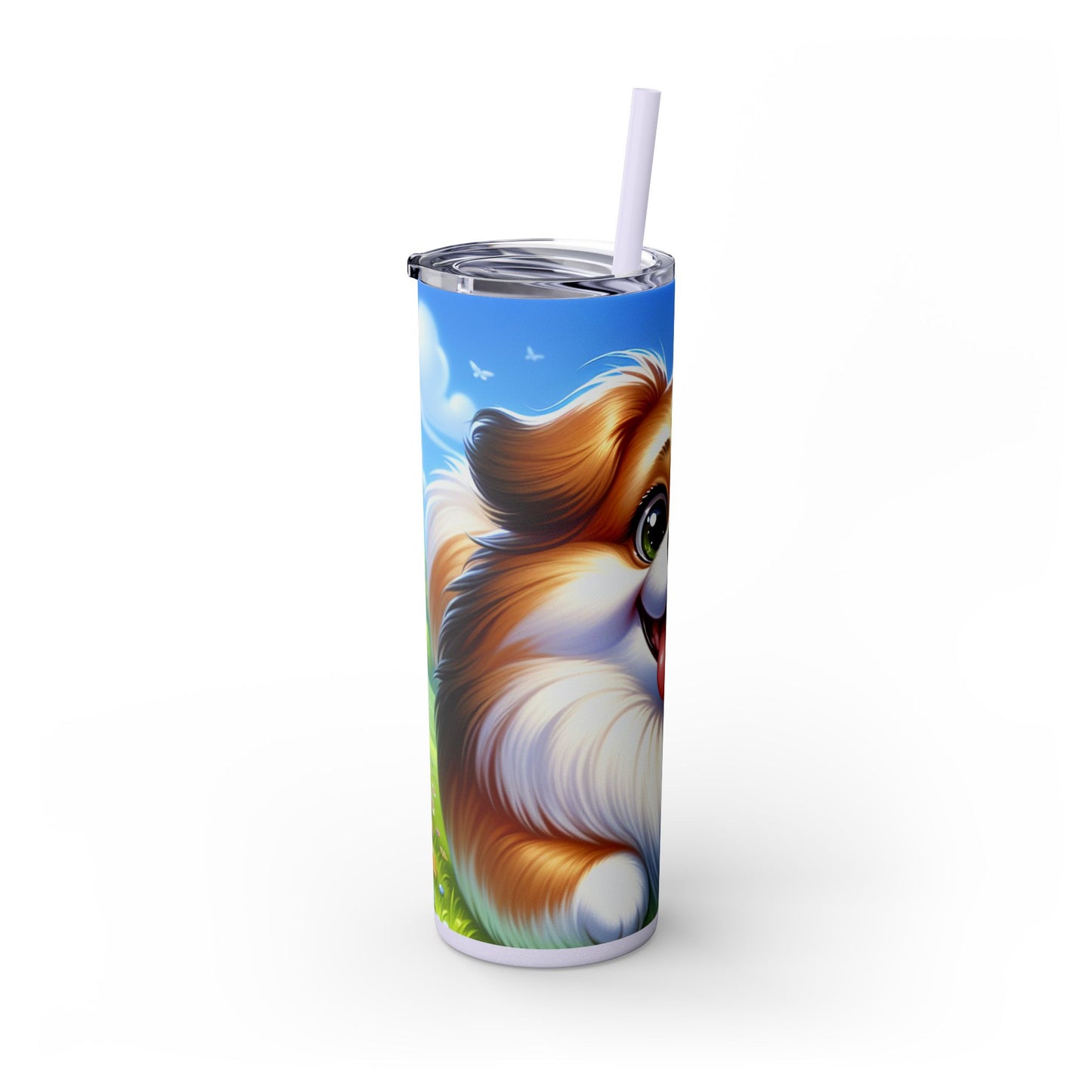 Russian Toy Skinny Tumbler with Straw, 20oz