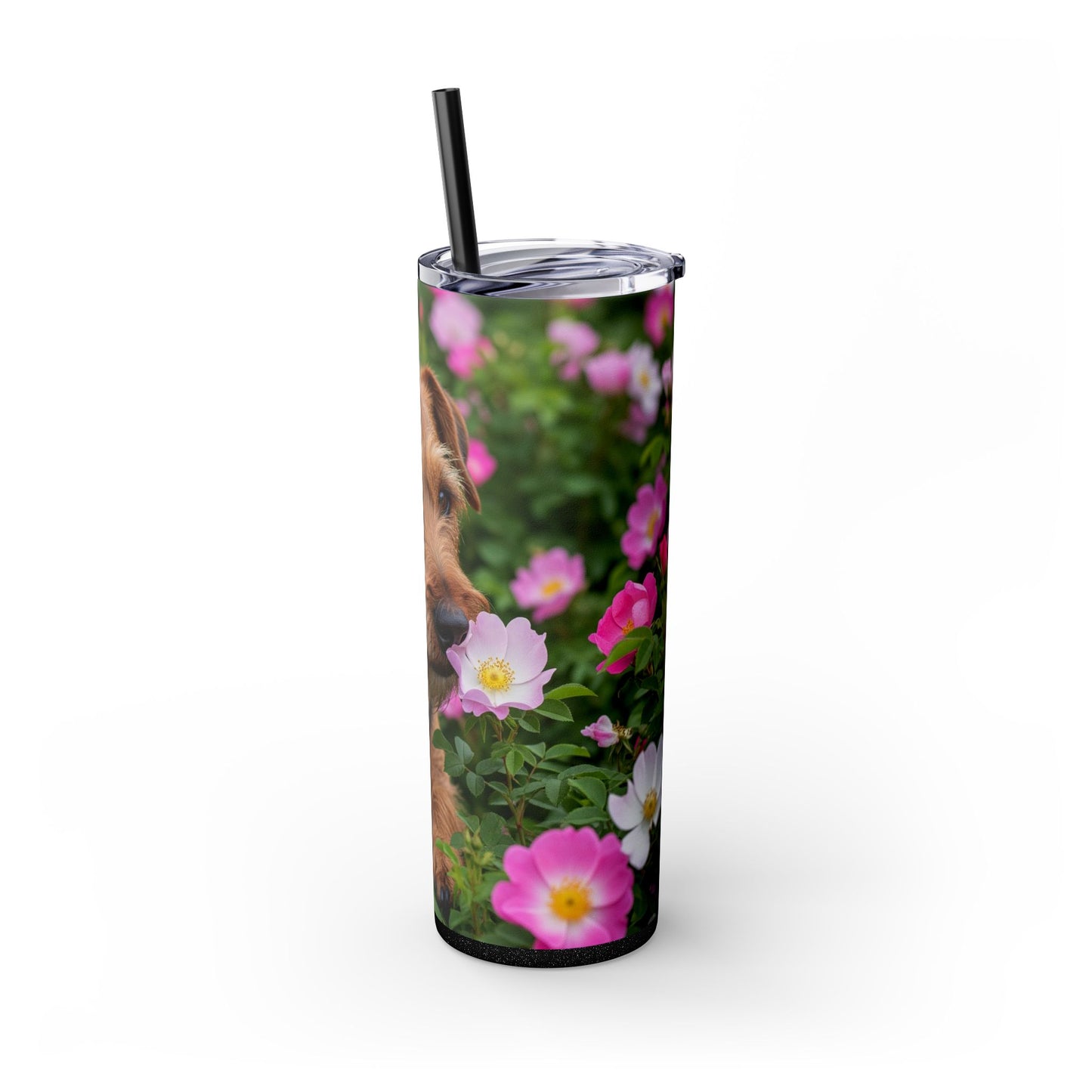 Teddy Roosevelt Terrier Tumbler with Straw, 20oz