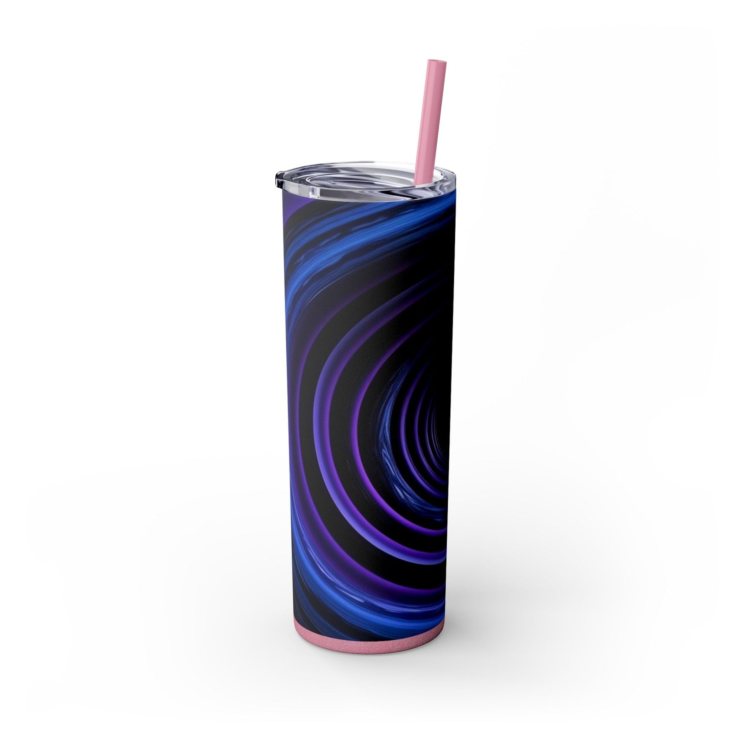 Optical Illusion Skinny Tumbler with Straw, 20oz