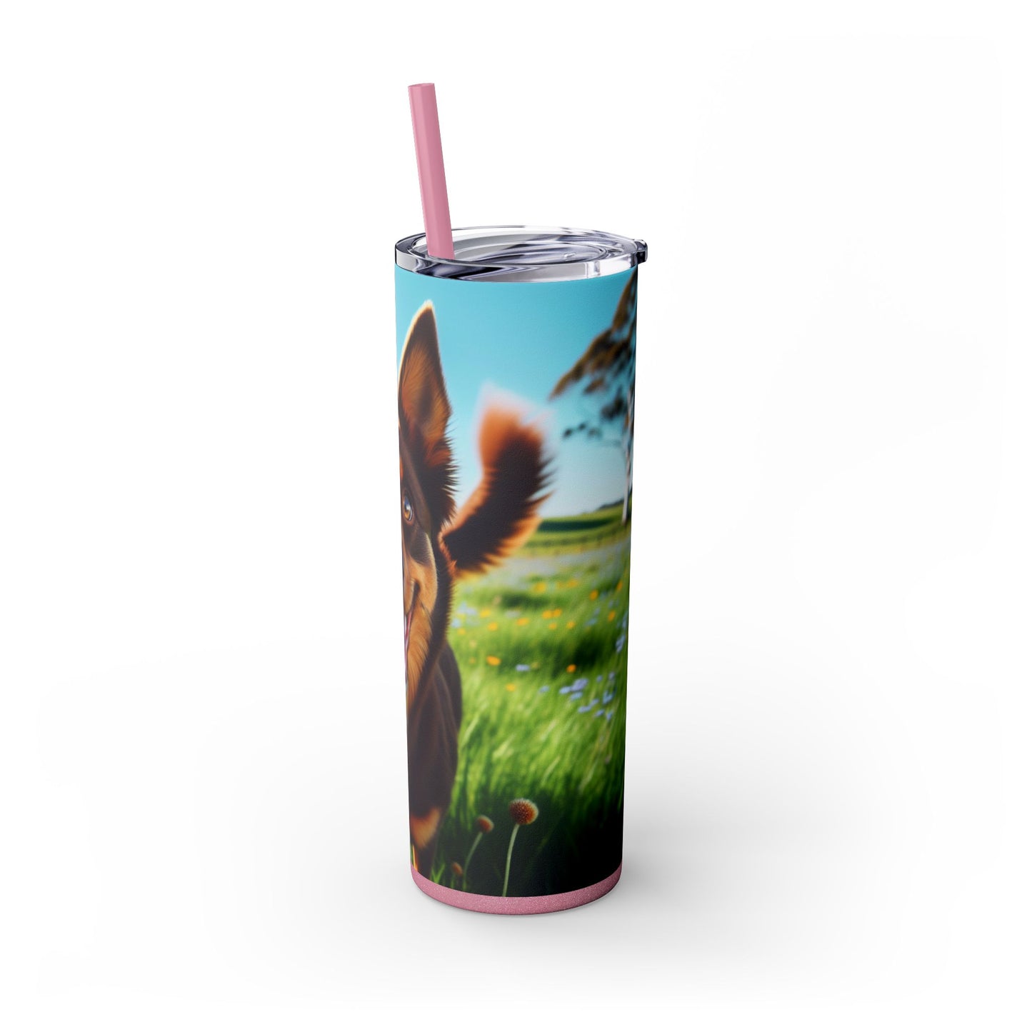 Australian Kelpie Tumbler with Straw, 20oz