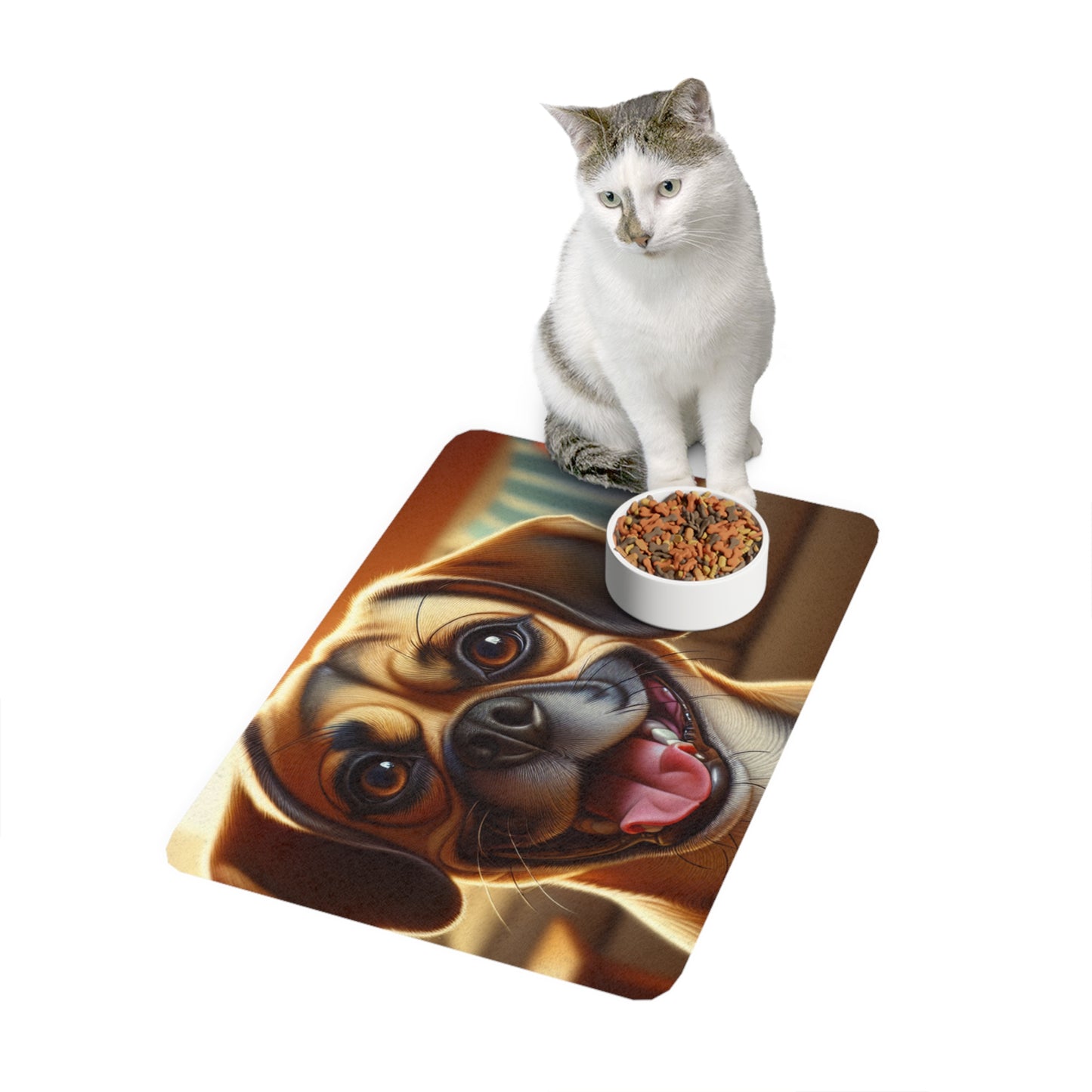 Pet Food Mat (12x18) - Puggle