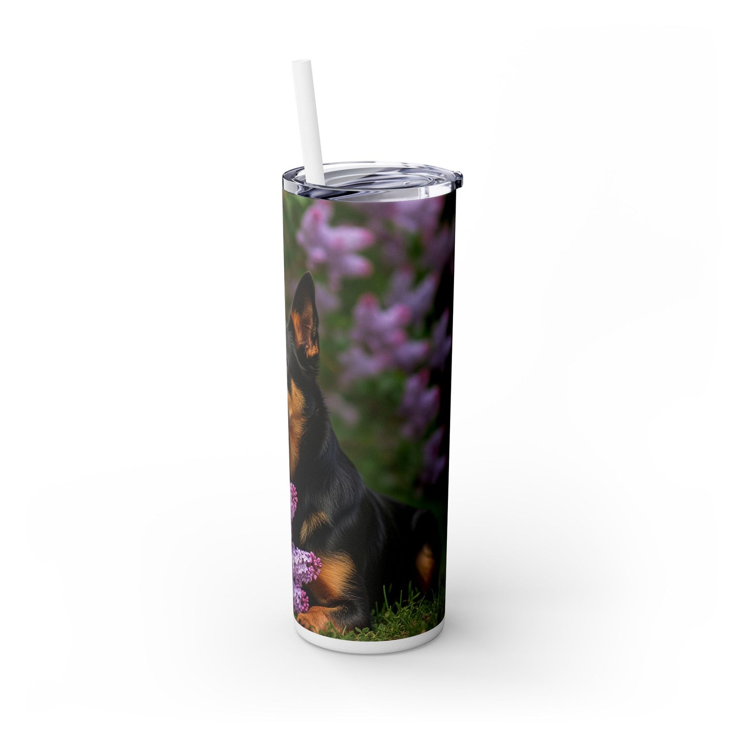 Mudi Skinny Tumbler with Straw, 20oz