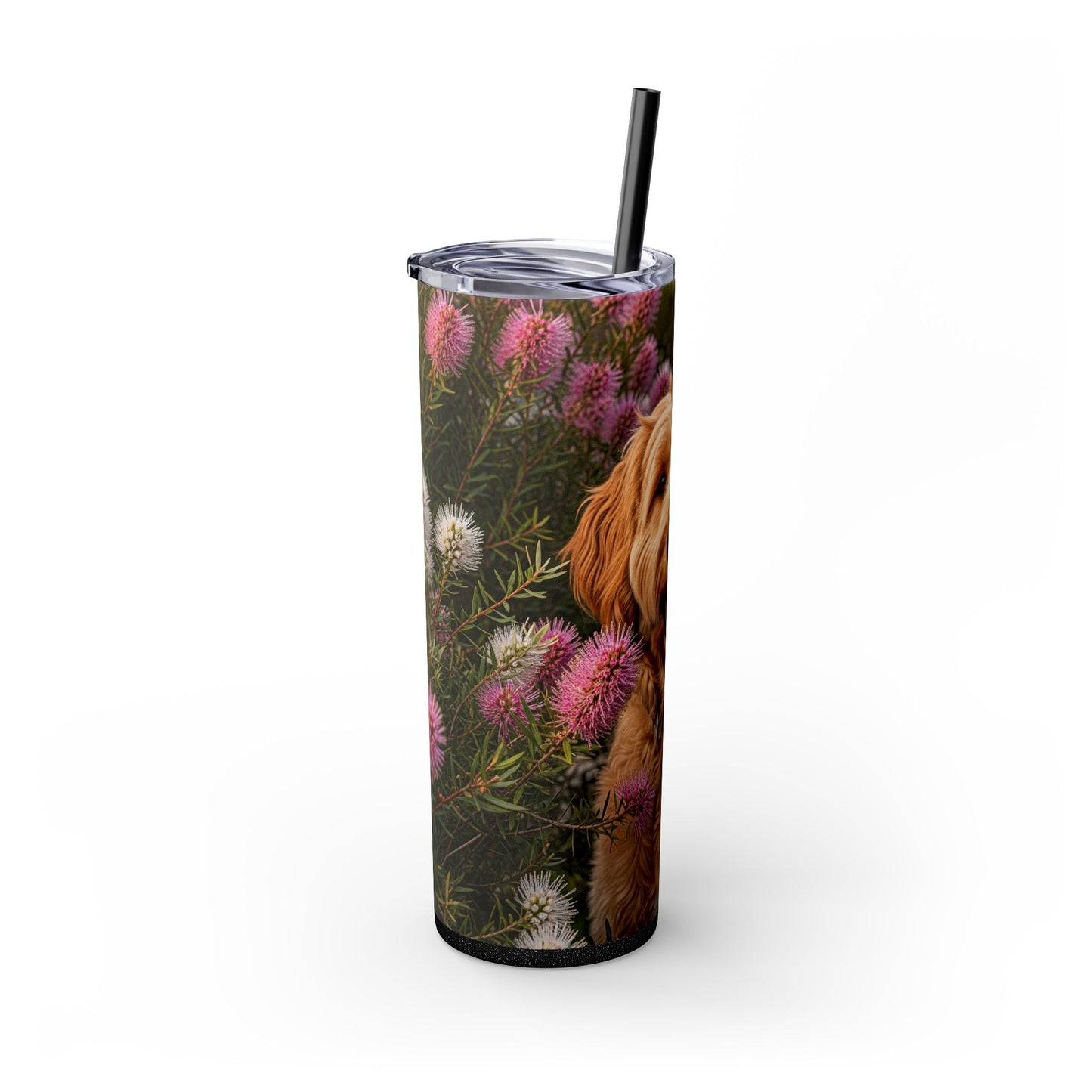 Goldendoodle Tumbler with Straw, 20oz