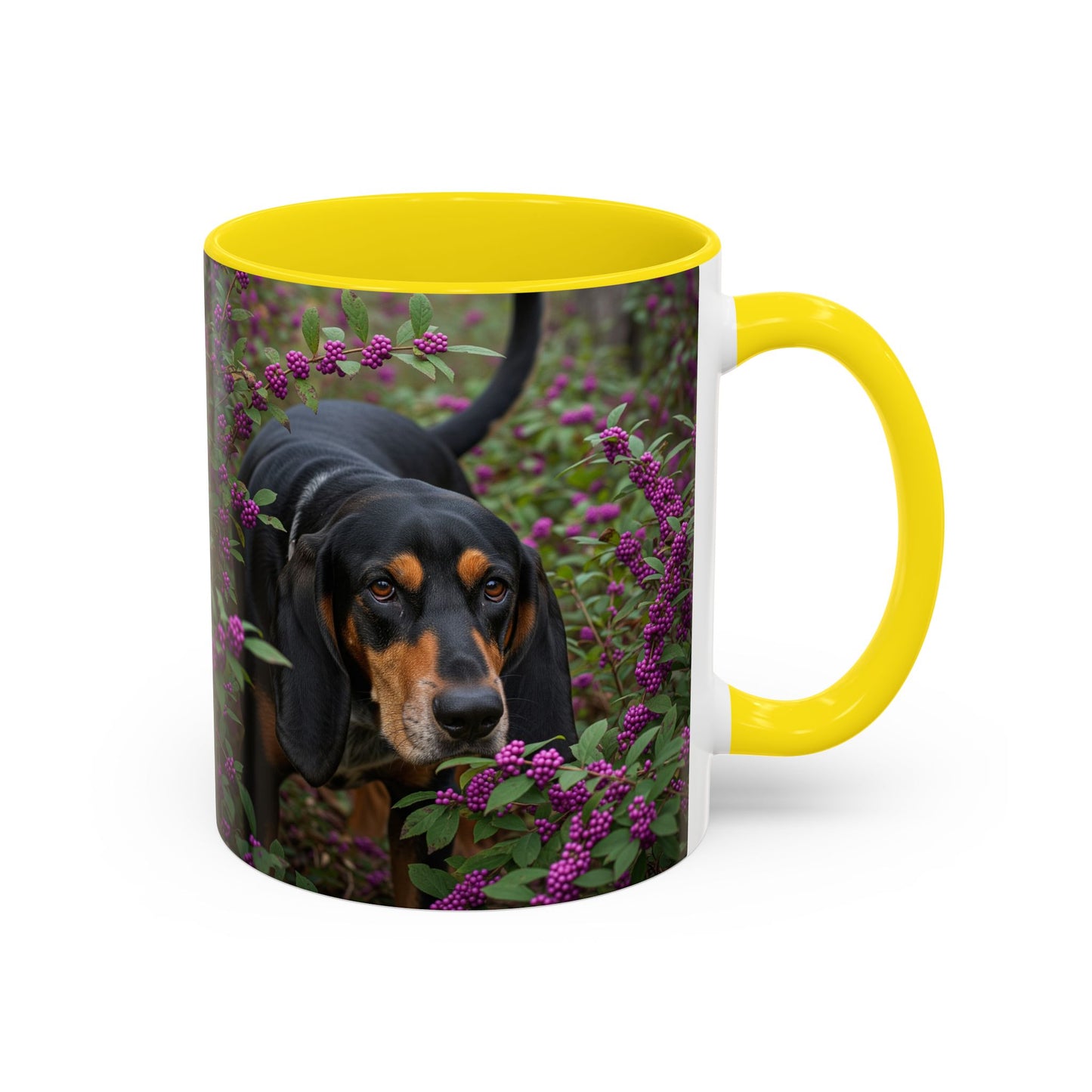 Black and Tan Coonhound Accent Coffee Mug - Perfect Gift for Dog Lovers