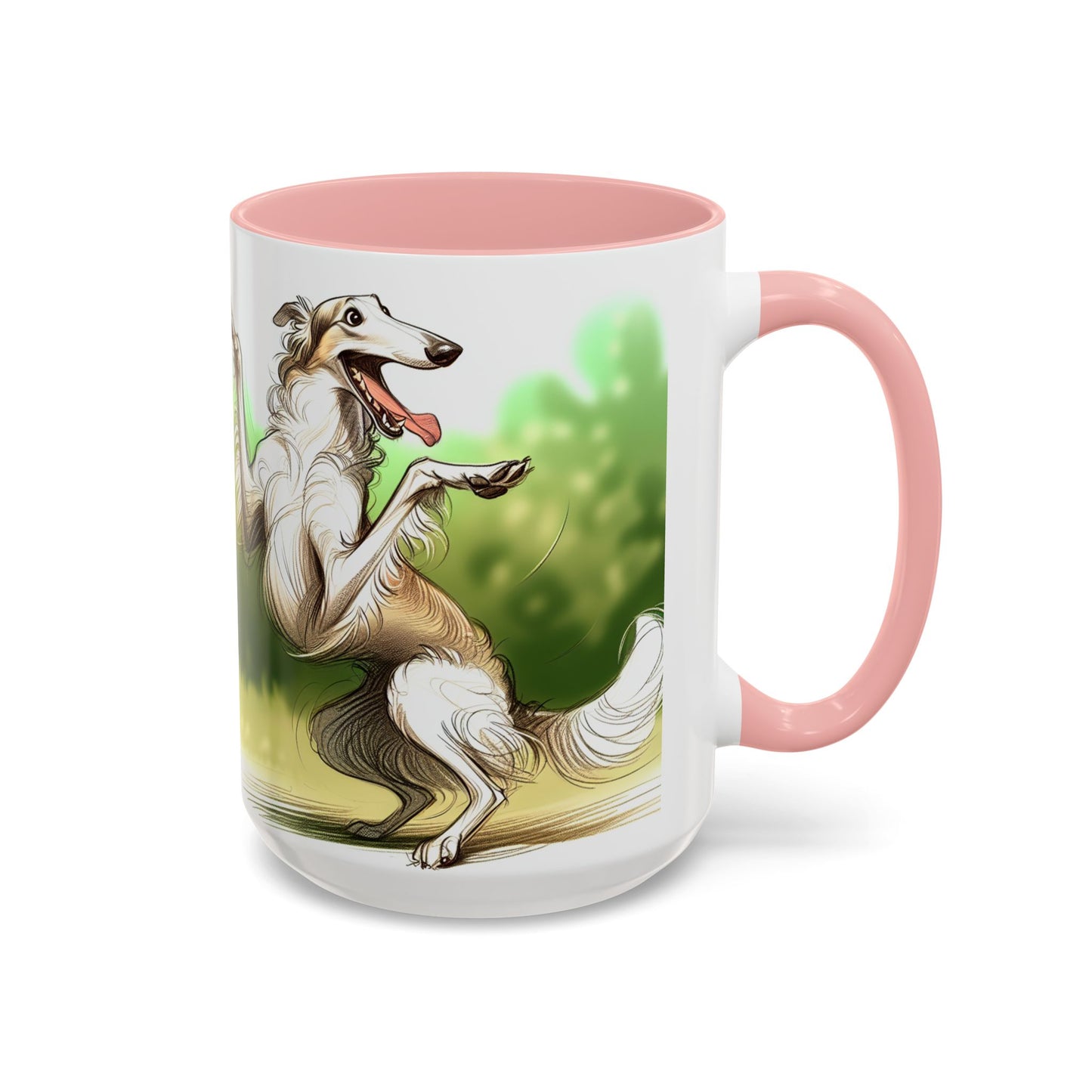 Borzoi Accent Coffee Mug - Perfect Gift for Dog Lovers
