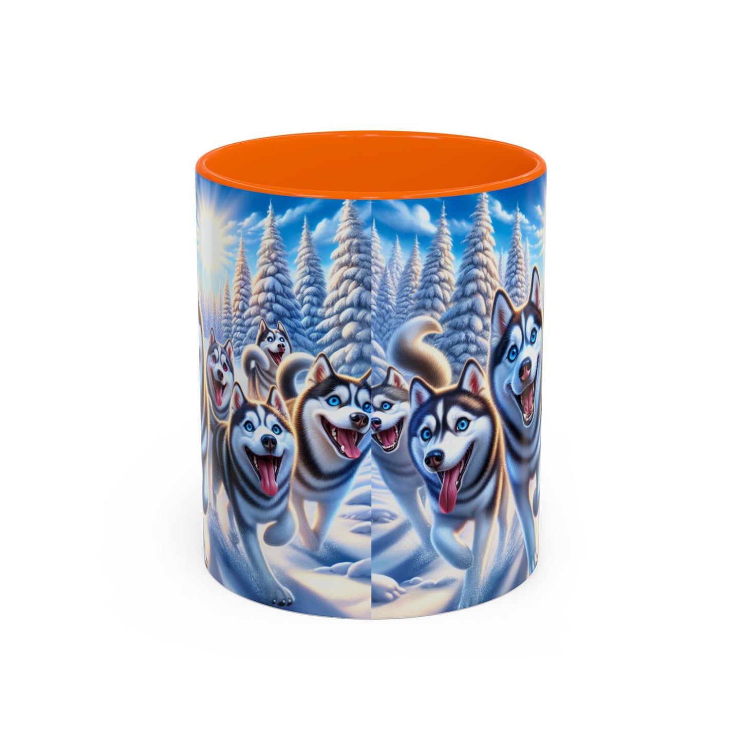 Siberian Husky Accent Coffee Mug - Perfect Gift for Dog Lovers