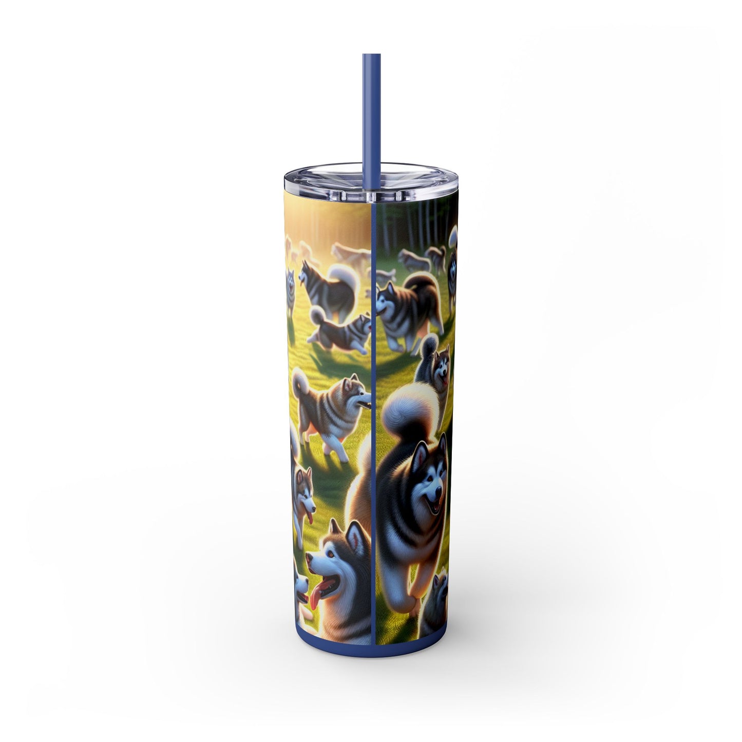 Alaskan Malamute Tumbler with Straw, 20oz