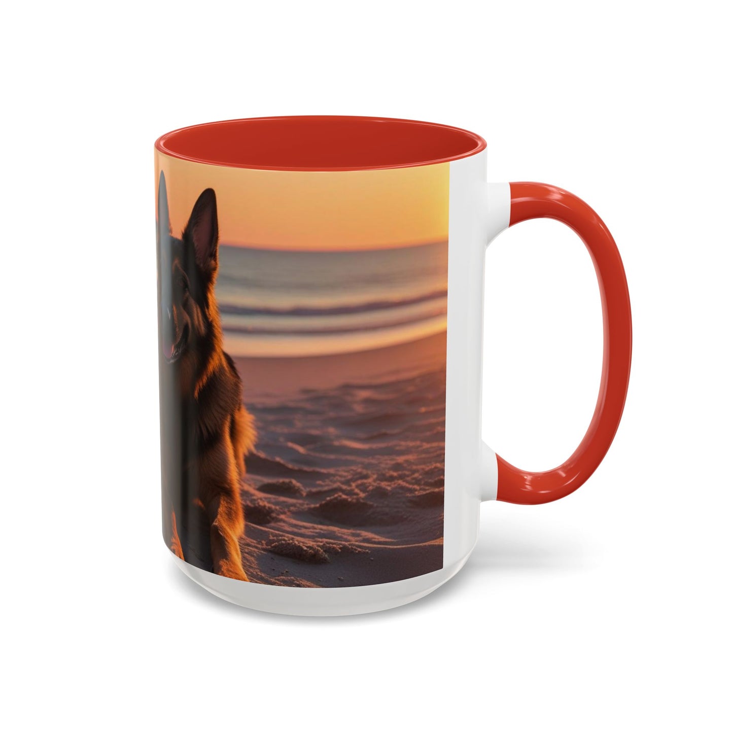 German Shepherd Love Accent Coffee Mug - Perfect Gift for Dog Lovers