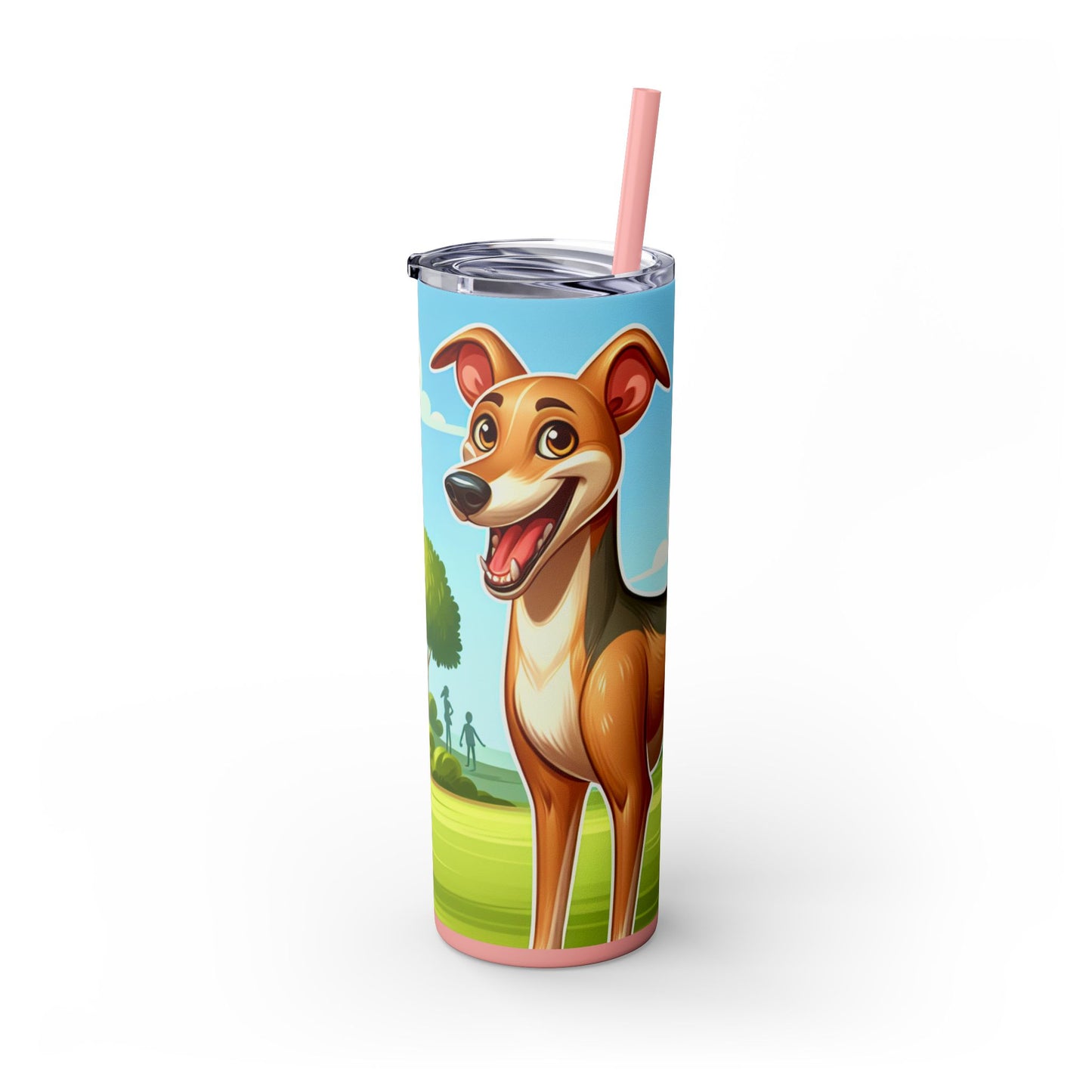 Azawakh Tumbler with Straw, 20oz