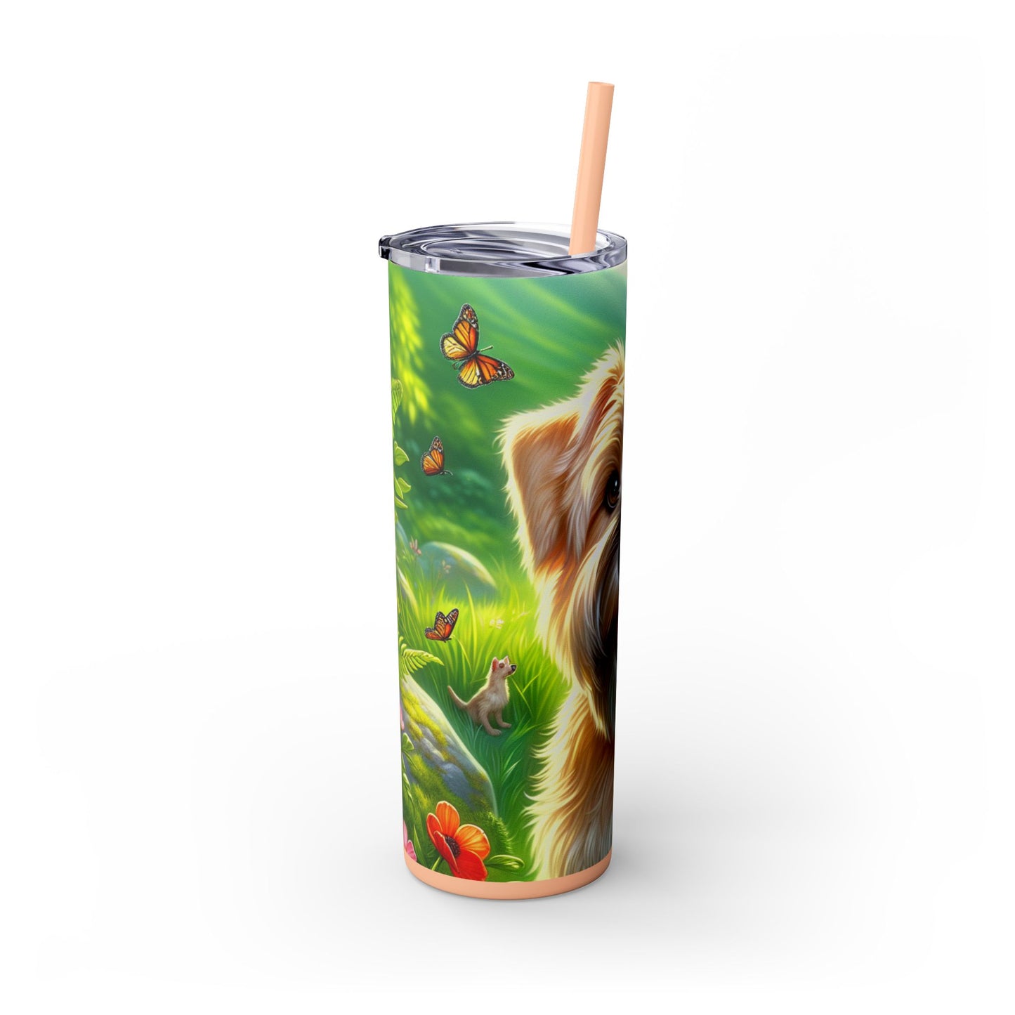 Glen of Imaal Terrier Tumbler with Straw, 20oz