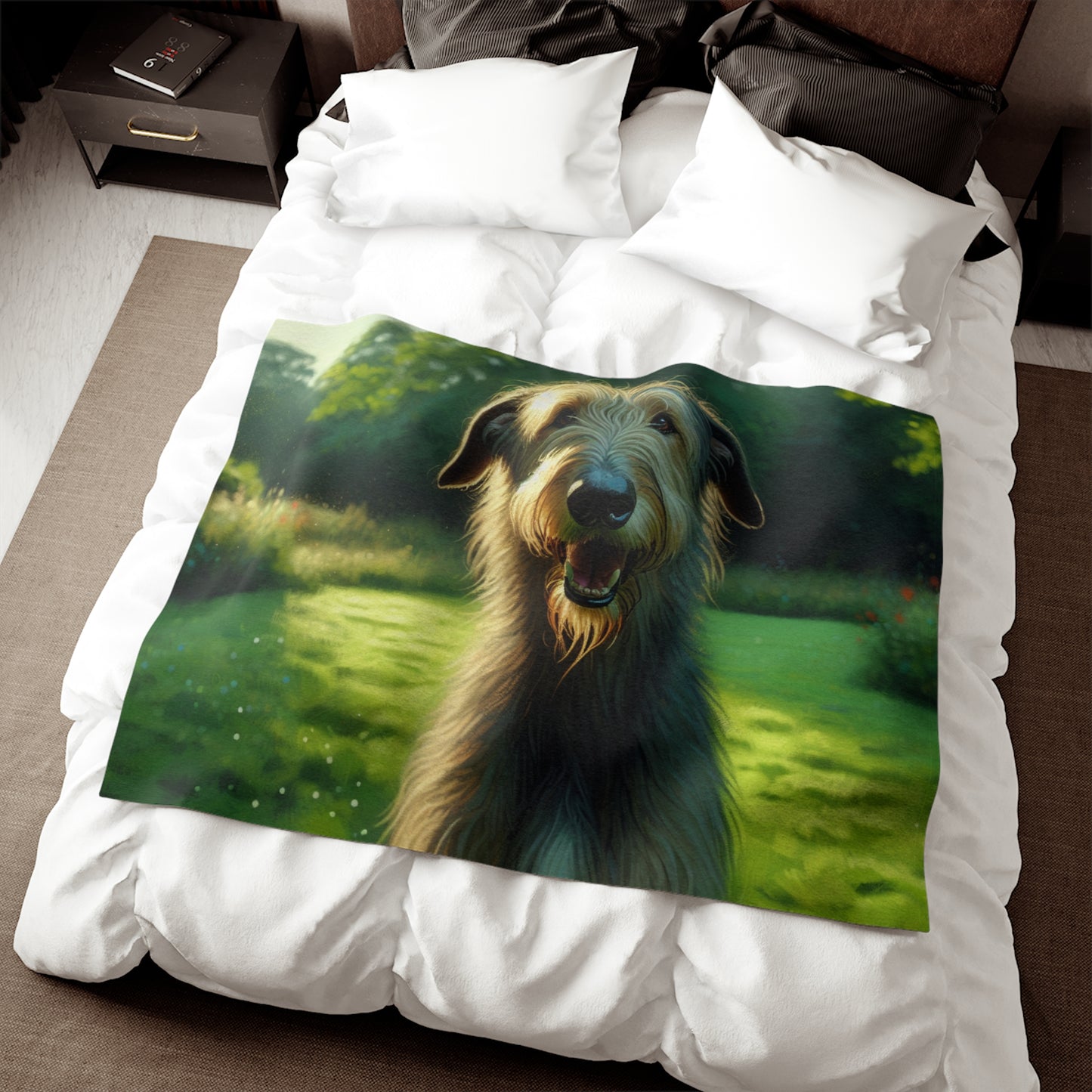 Irish Wolfhound Sweatshirt Blanket