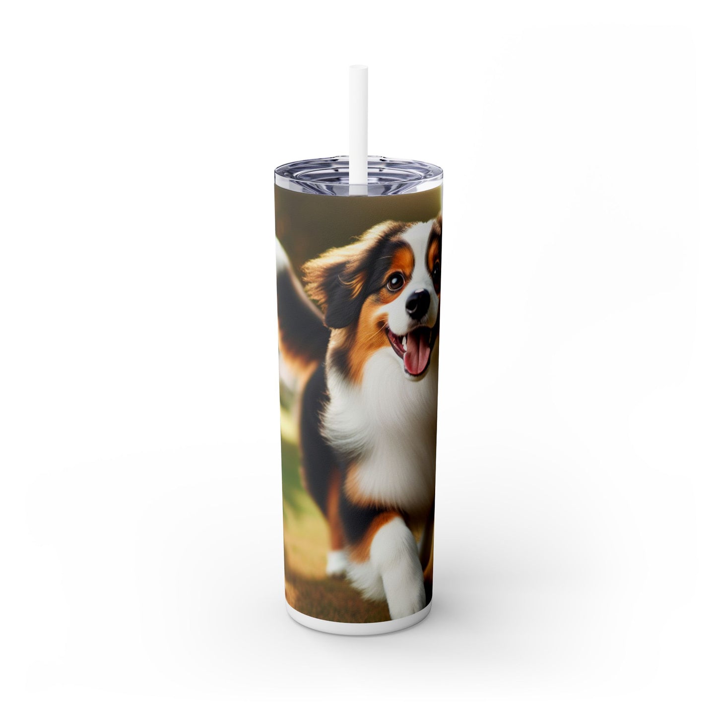 Miniature American Shepherd Tumbler with Straw, 20oz