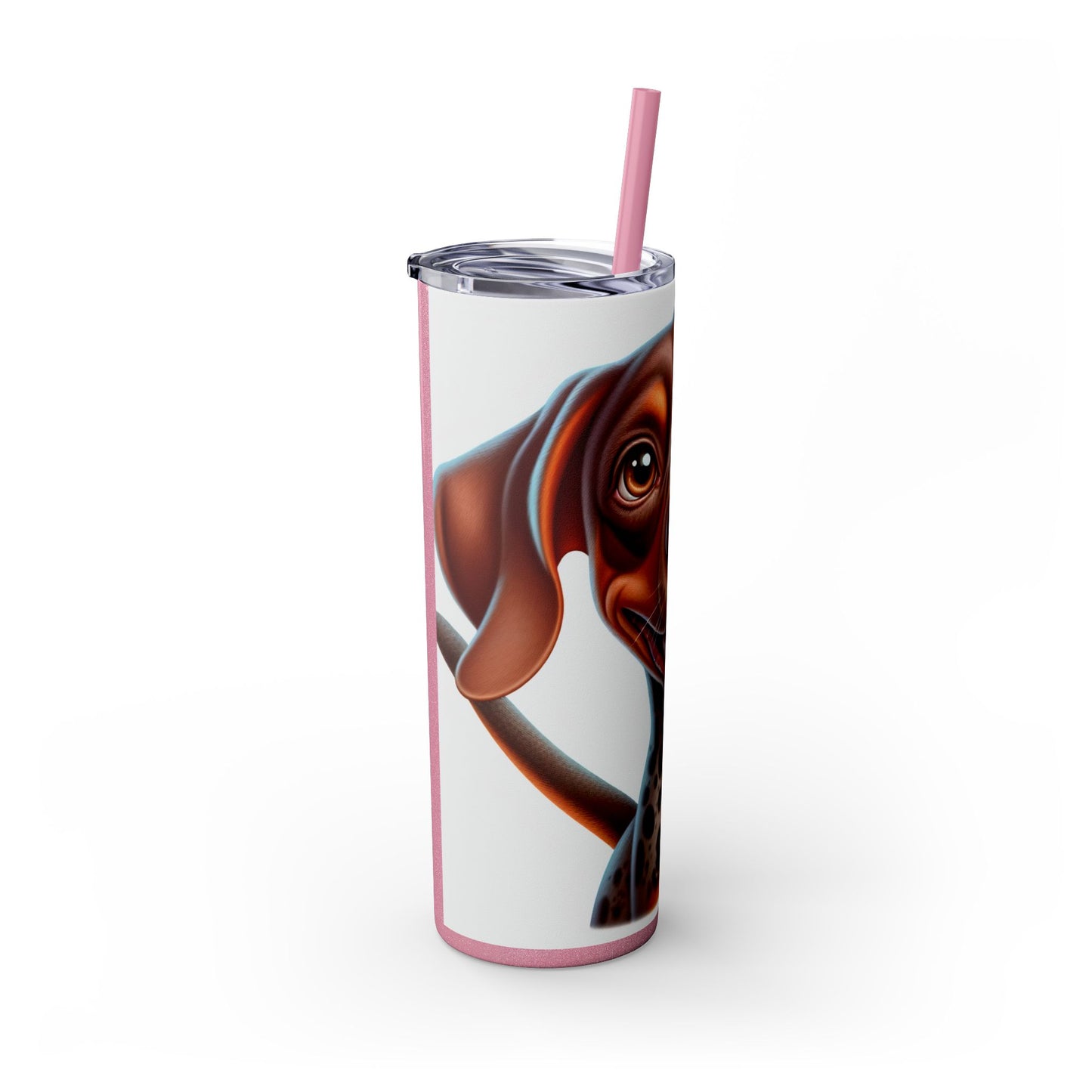 Braque du Bourbonnais Tumbler with Straw, 20oz