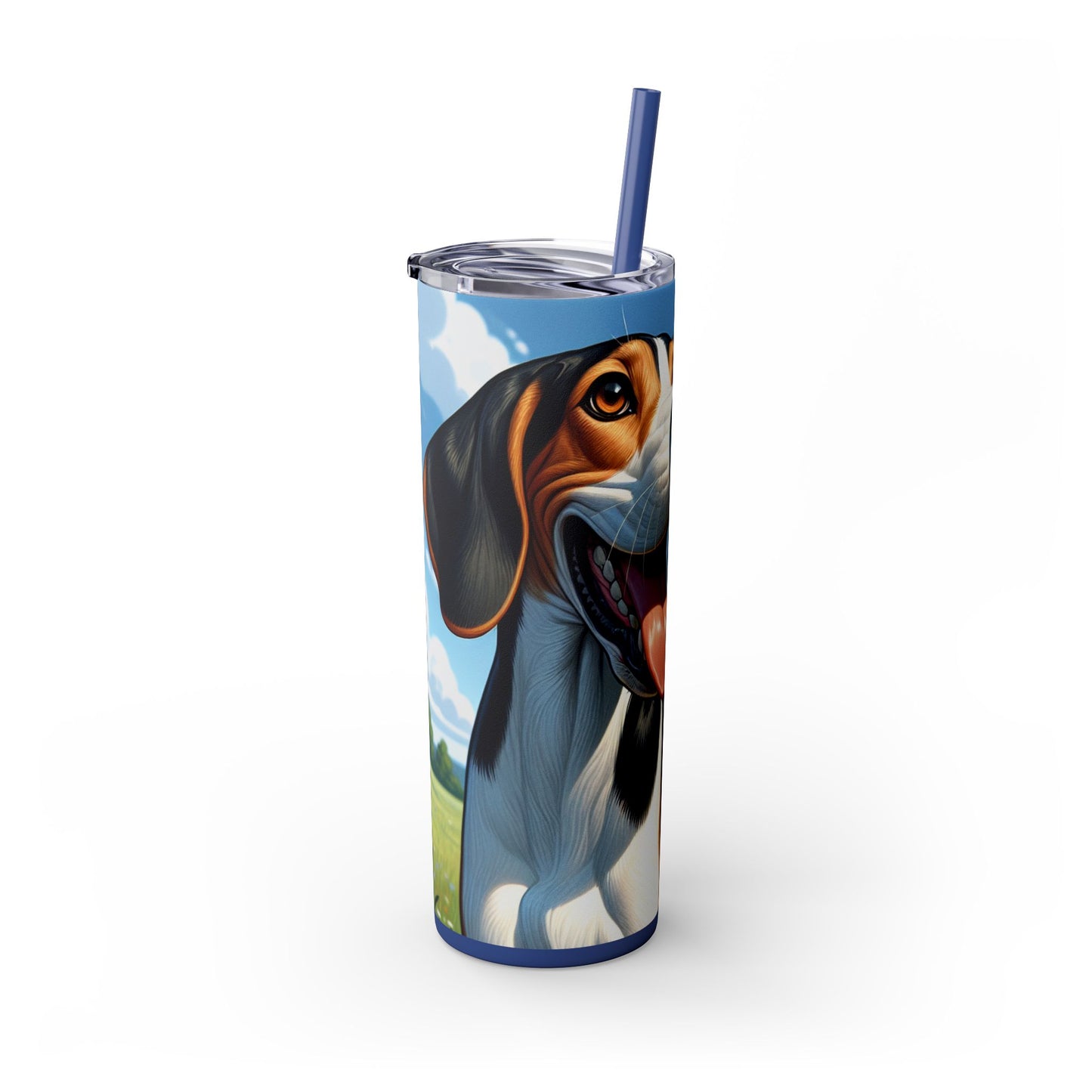 Treeing Walker Coonhound Tumbler with Straw, 20oz