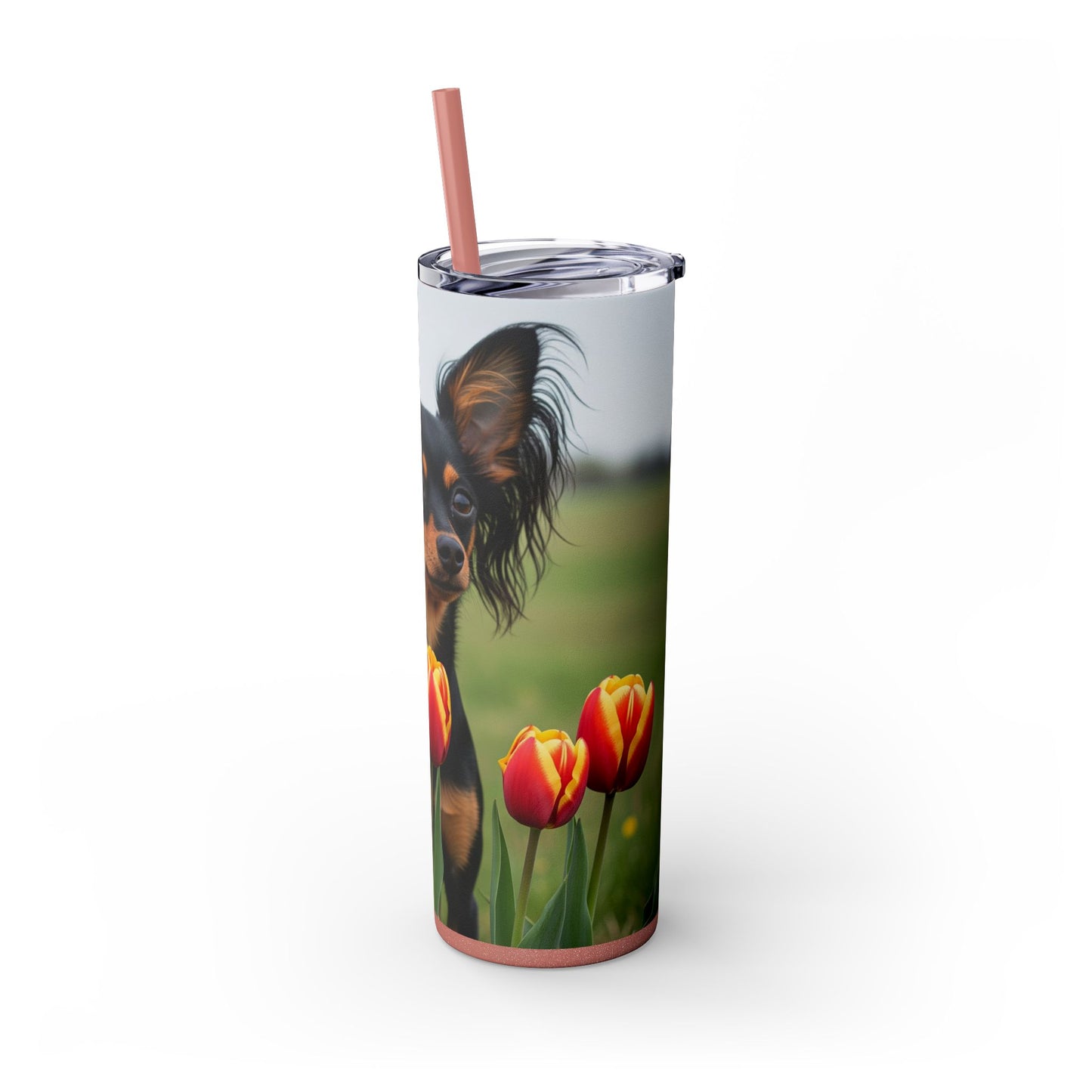 Russian Toy Skinny Tumbler with Straw, 20oz