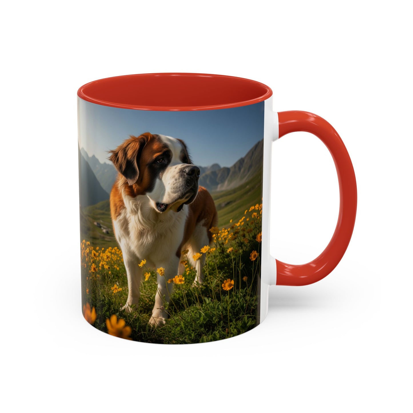 Saint Bernard Accent Coffee Mug - Perfect Gift for Dog Lovers