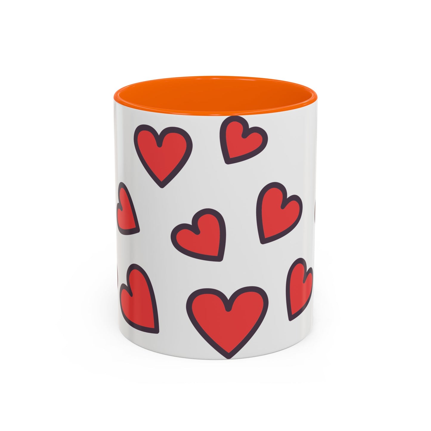 Hearts Accent Coffee Mug - Perfect Gift for Dog Lovers
