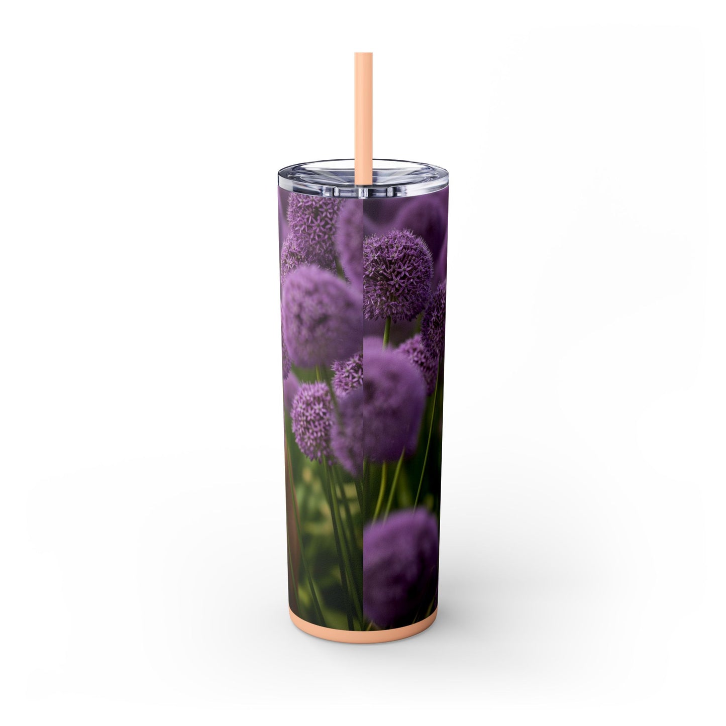 Canaan Dog Skinny Tumbler with Straw, 20oz