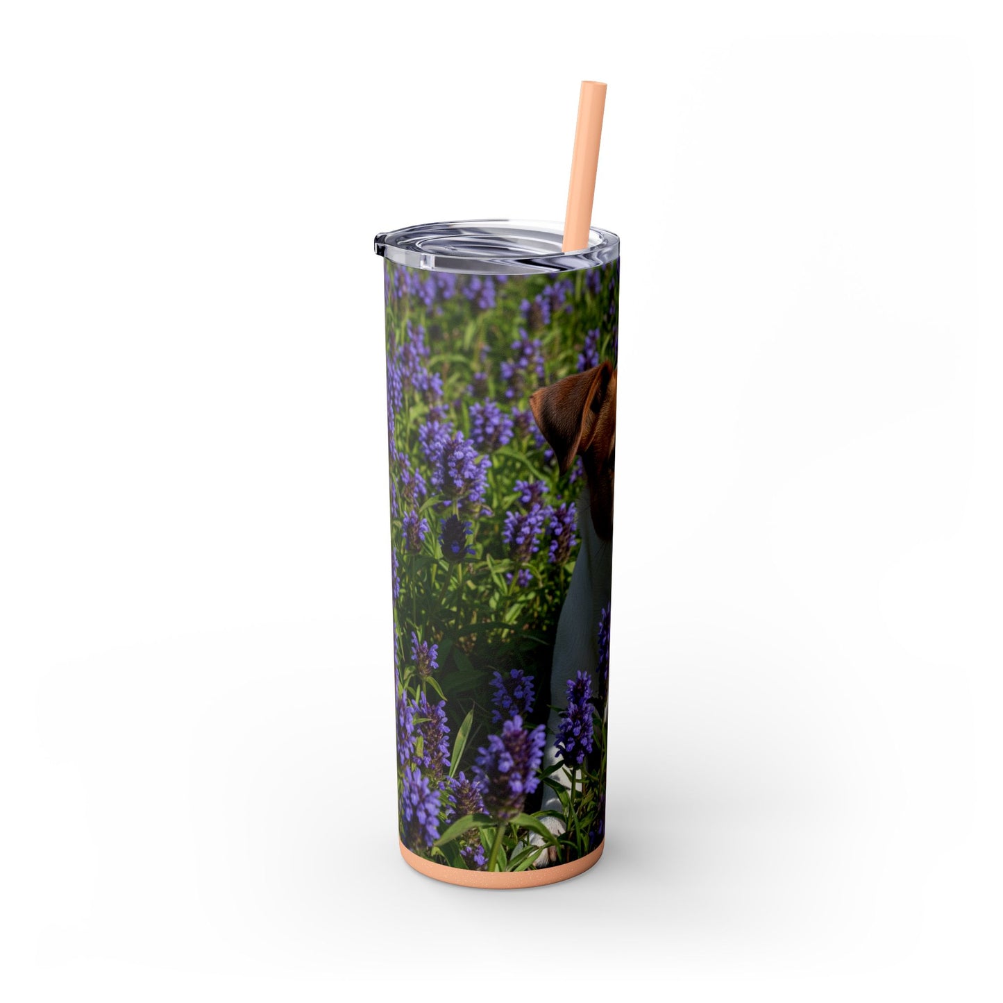 Jack Russell Terrier Tumbler with Straw, 20oz