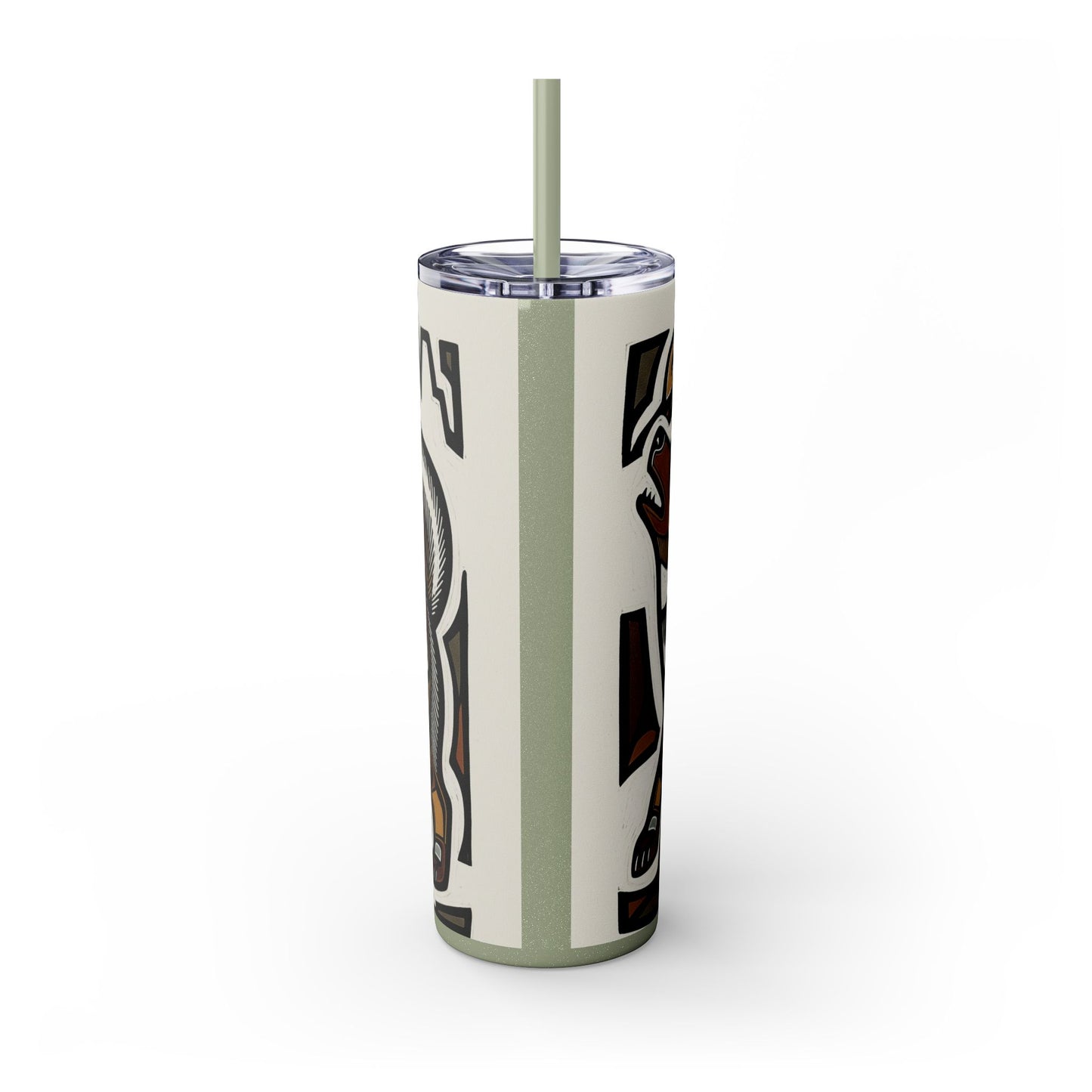 Canadian Eskimo Dog Tumbler with Straw, 20oz