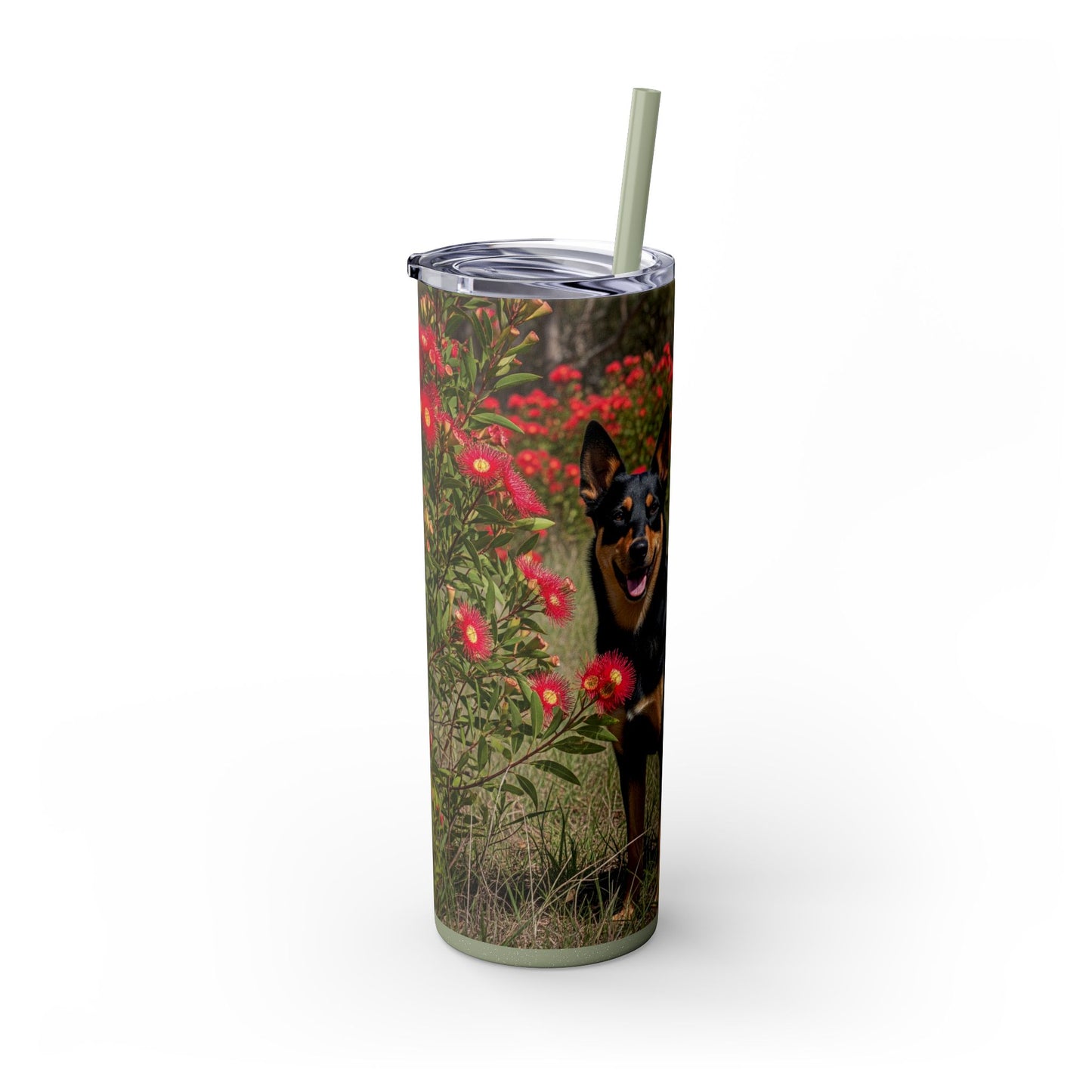 Australian Kelpie Tumbler with Straw, 20oz