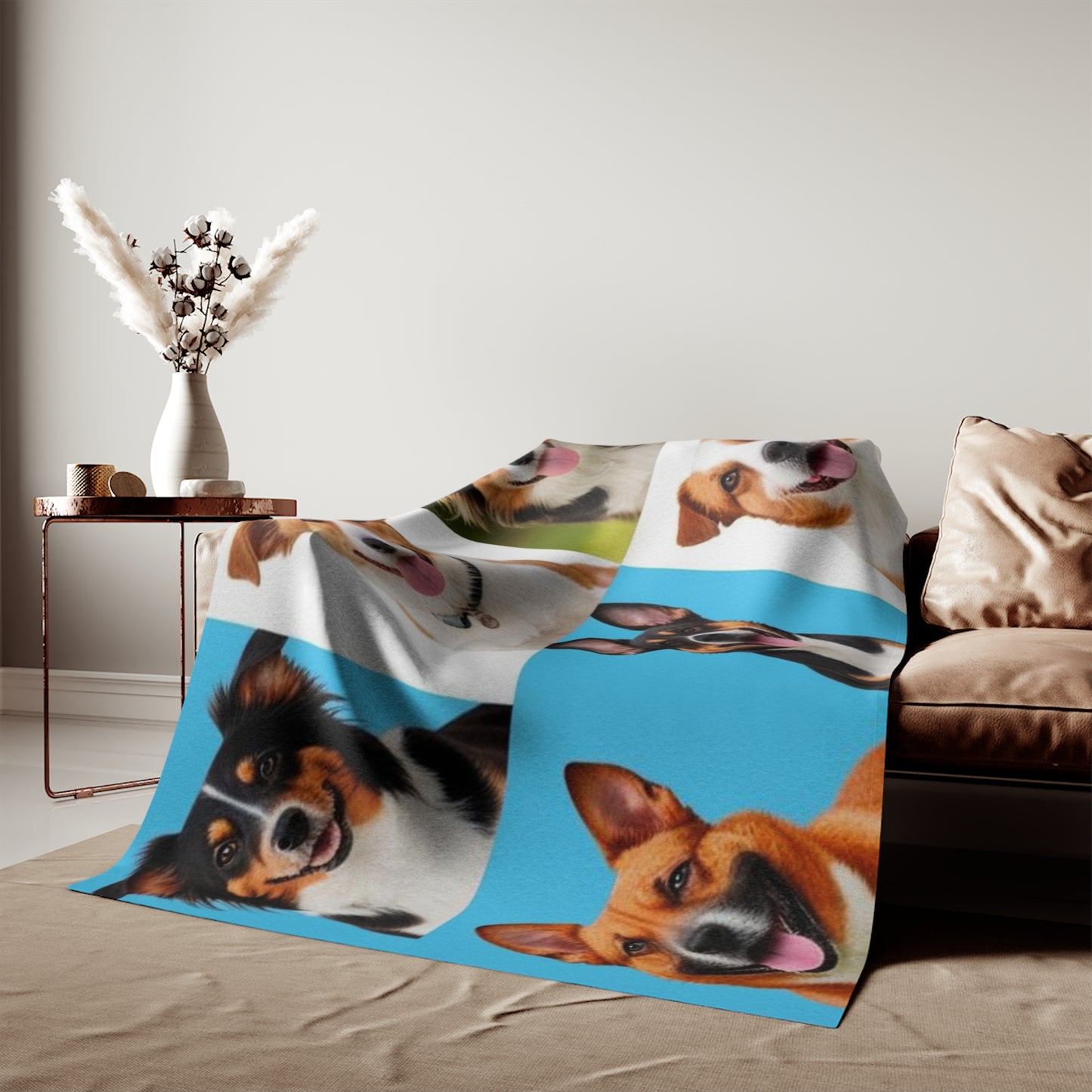 Medium Dogs Sweatshirt Blanket