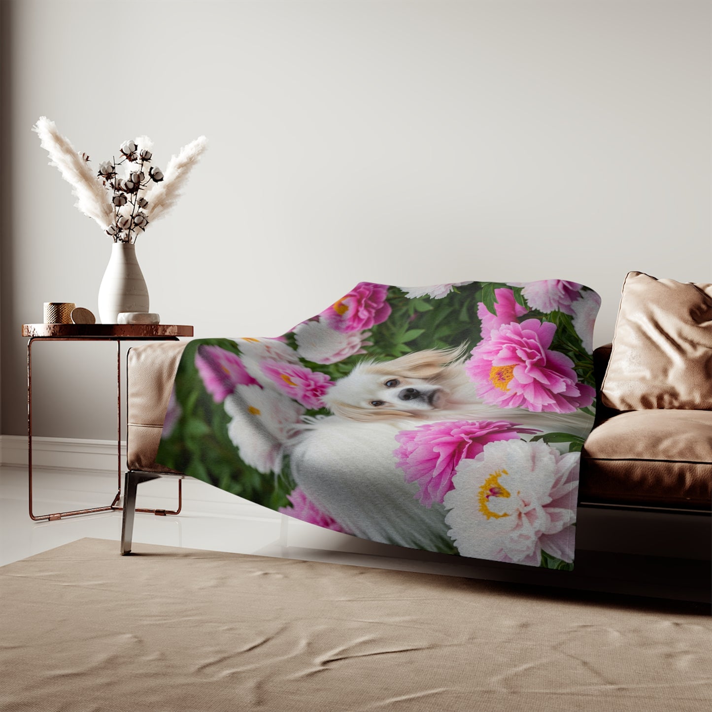Tibetan Spaniel Sweatshirt Blanket