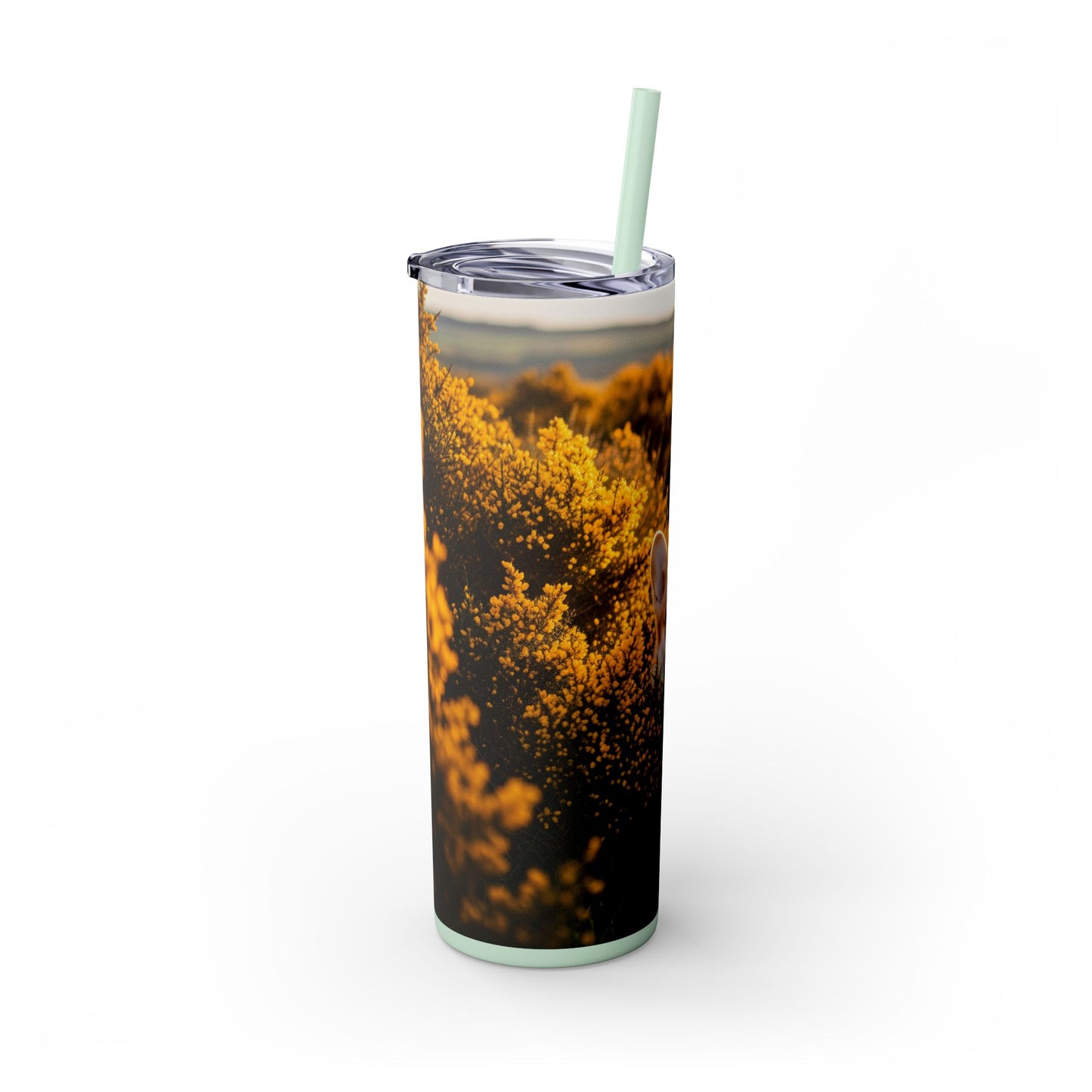 Pembroke Welsh Corgi Skinny Tumbler with Straw, 20oz