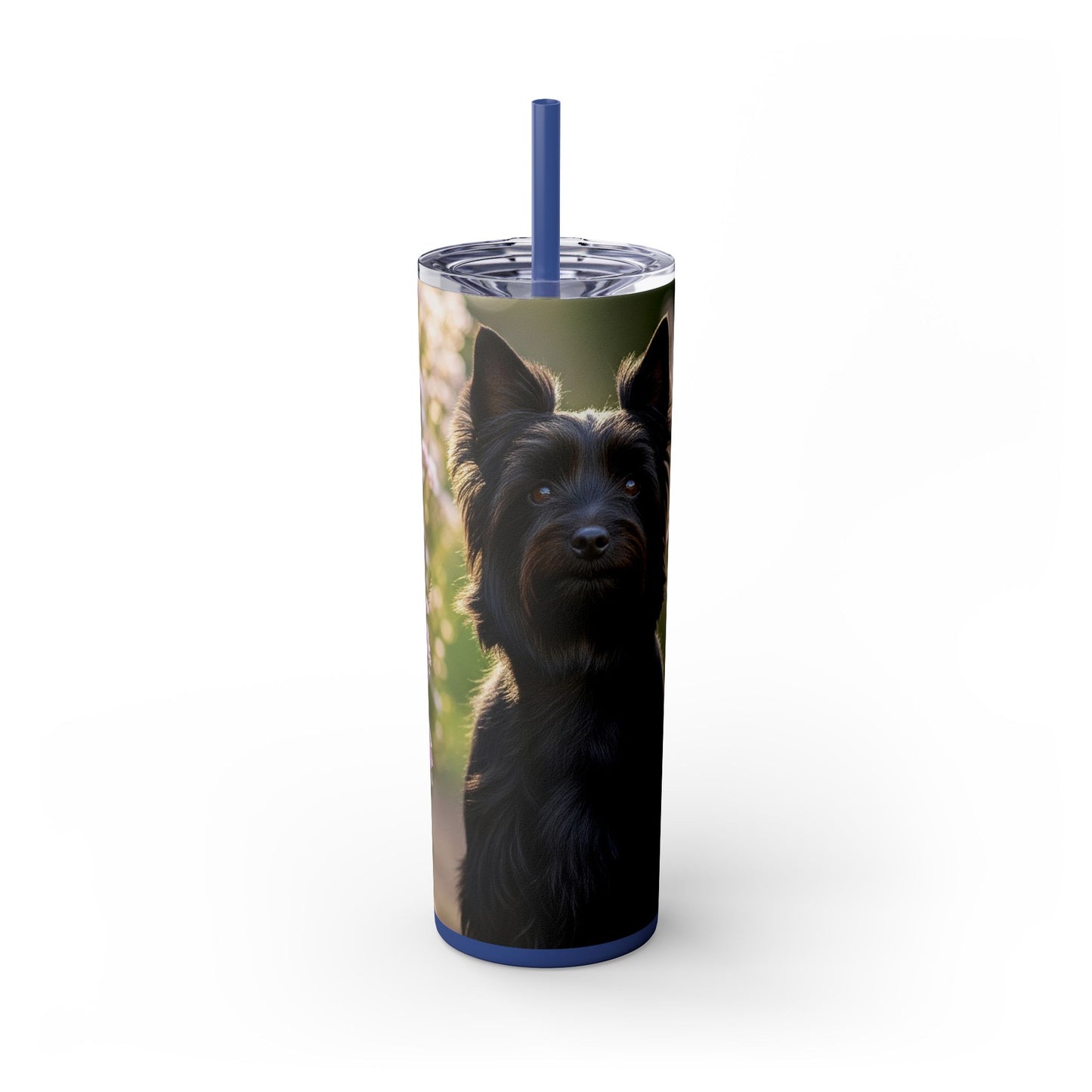 Australian Silky Terrier Tumbler with Straw, 20oz