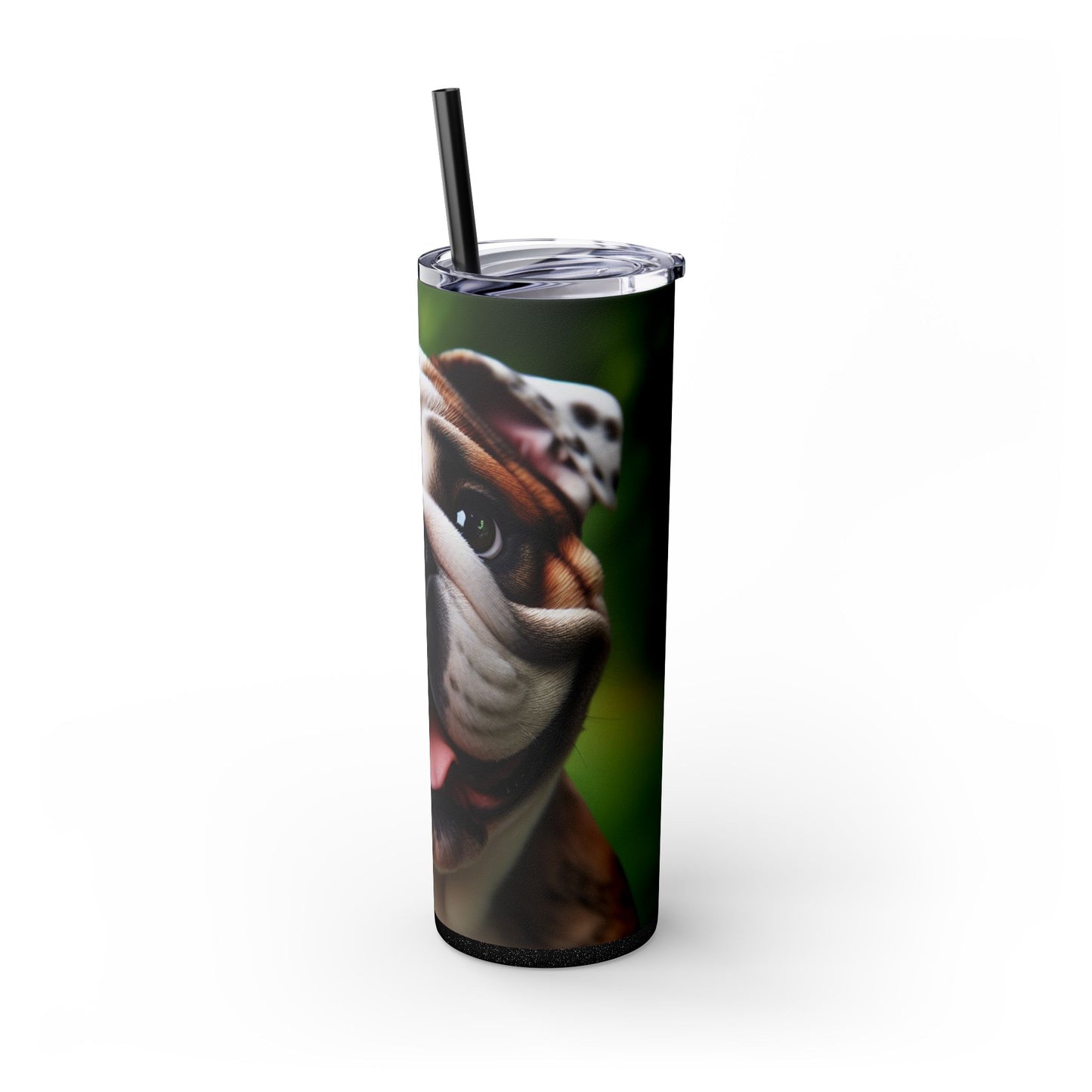 British Bulldog Tumbler with Straw, 20oz