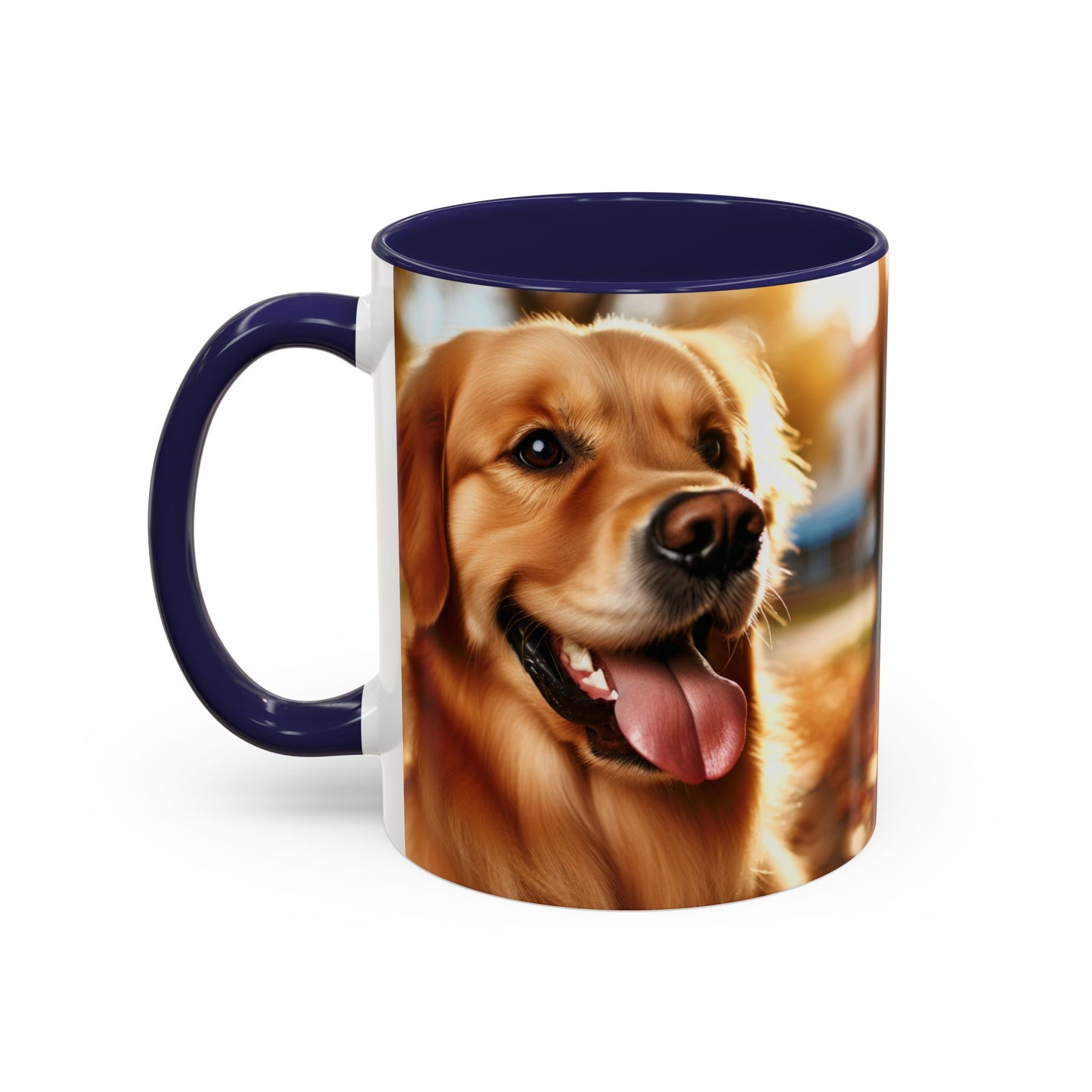 Golden Retriever Accent Coffee Mug - Perfect Gift for Dog Lovers