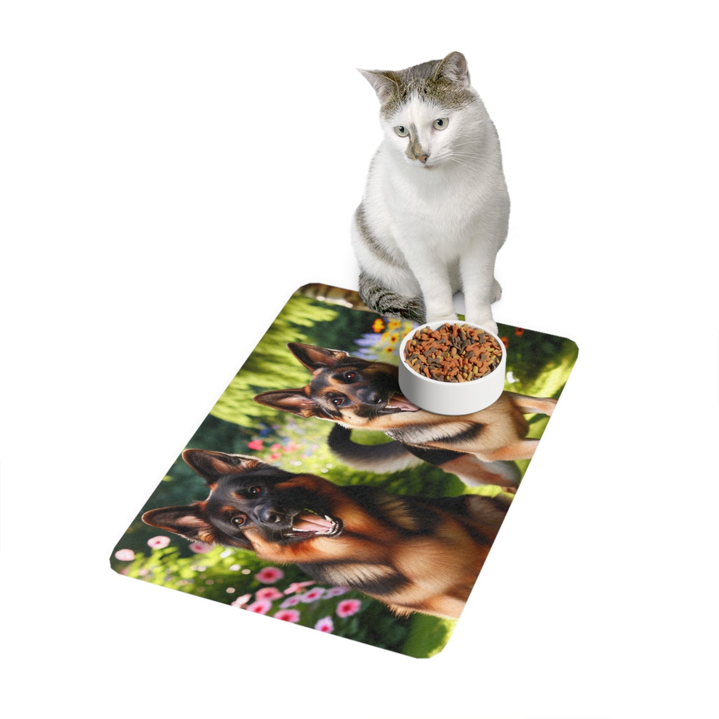 Pet Food Mat (12x18) - German Shepherd