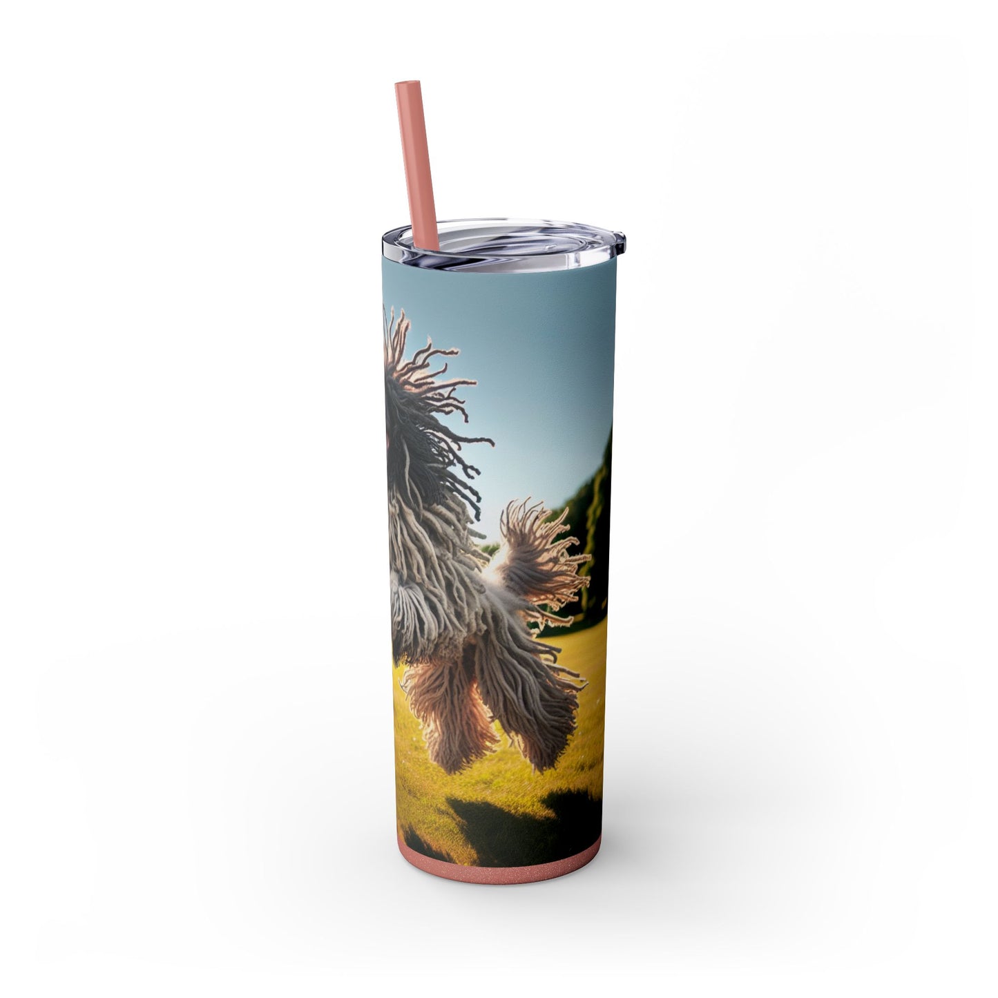 Puli Skinny Tumbler with Straw, 20oz