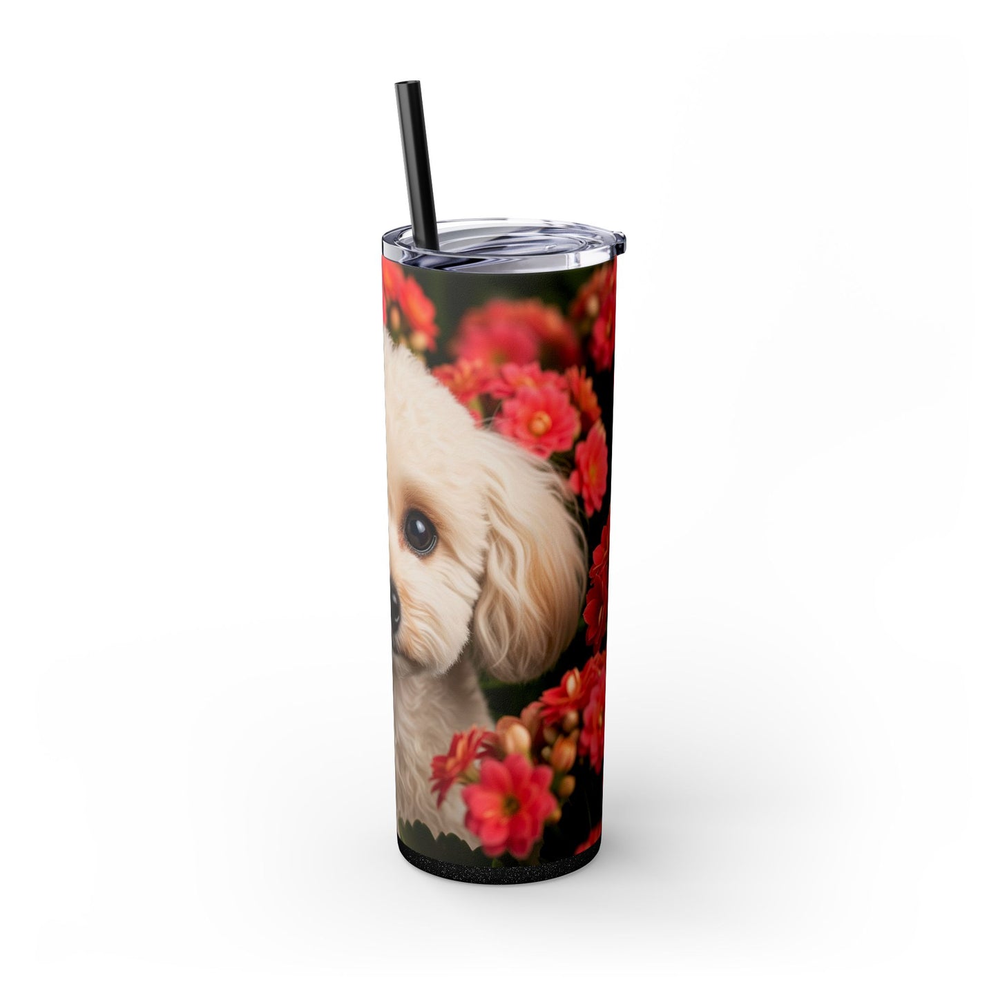 Miniature Poodle Tumbler with Straw, 20oz