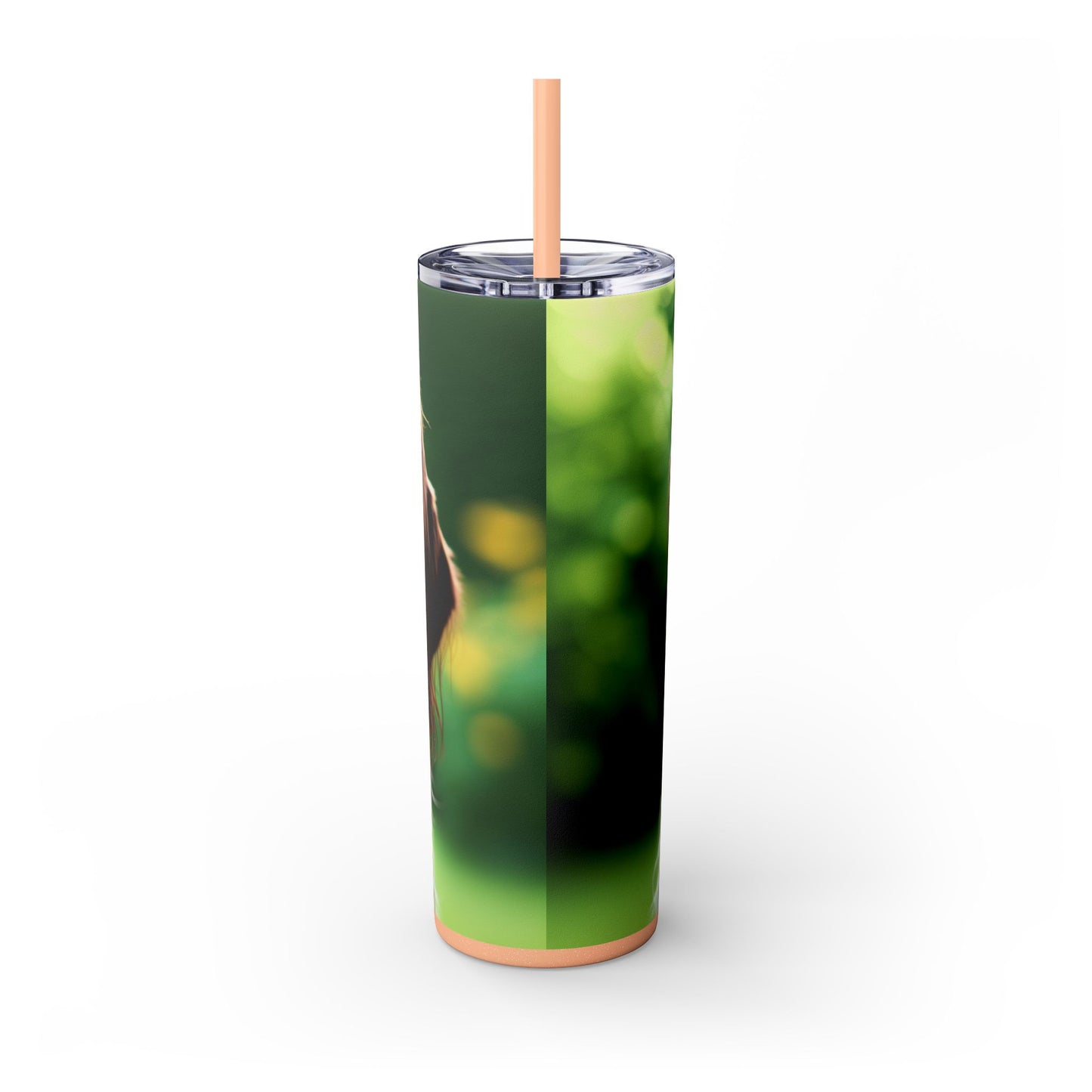 German Wirehaired Pointer Tumbler with Straw, 20oz
