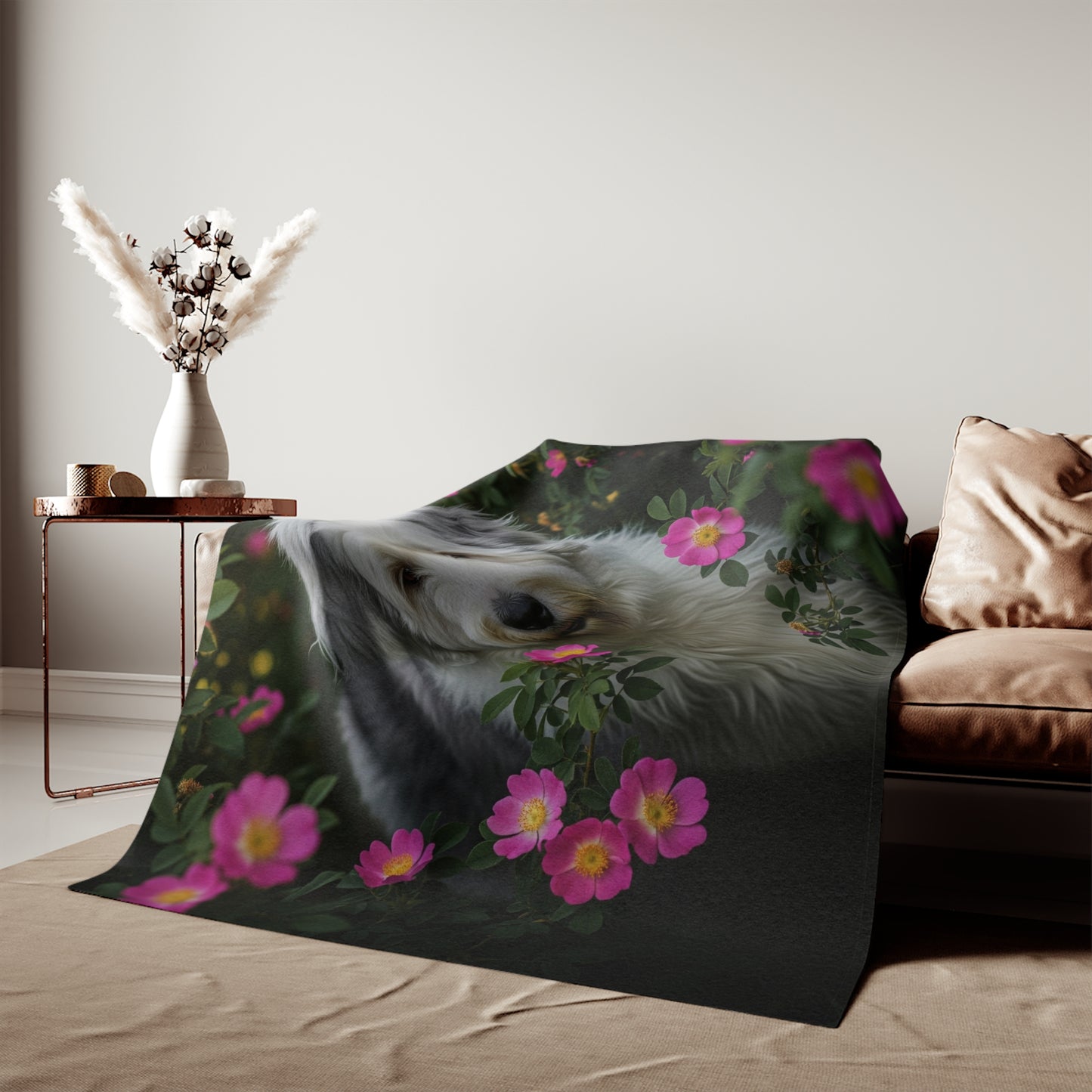 Old English Sheepdog Sweatshirt Blanket
