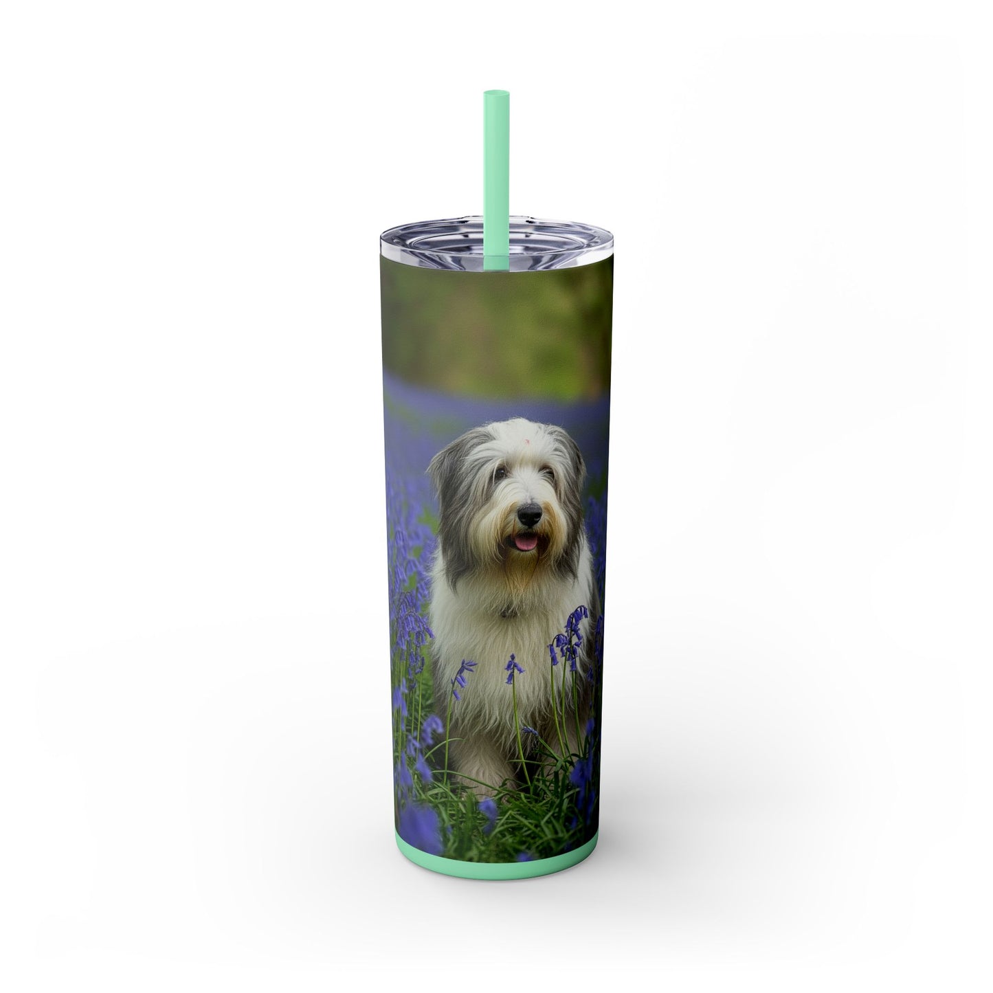 Bearded Collie Tumbler with Straw, 20oz