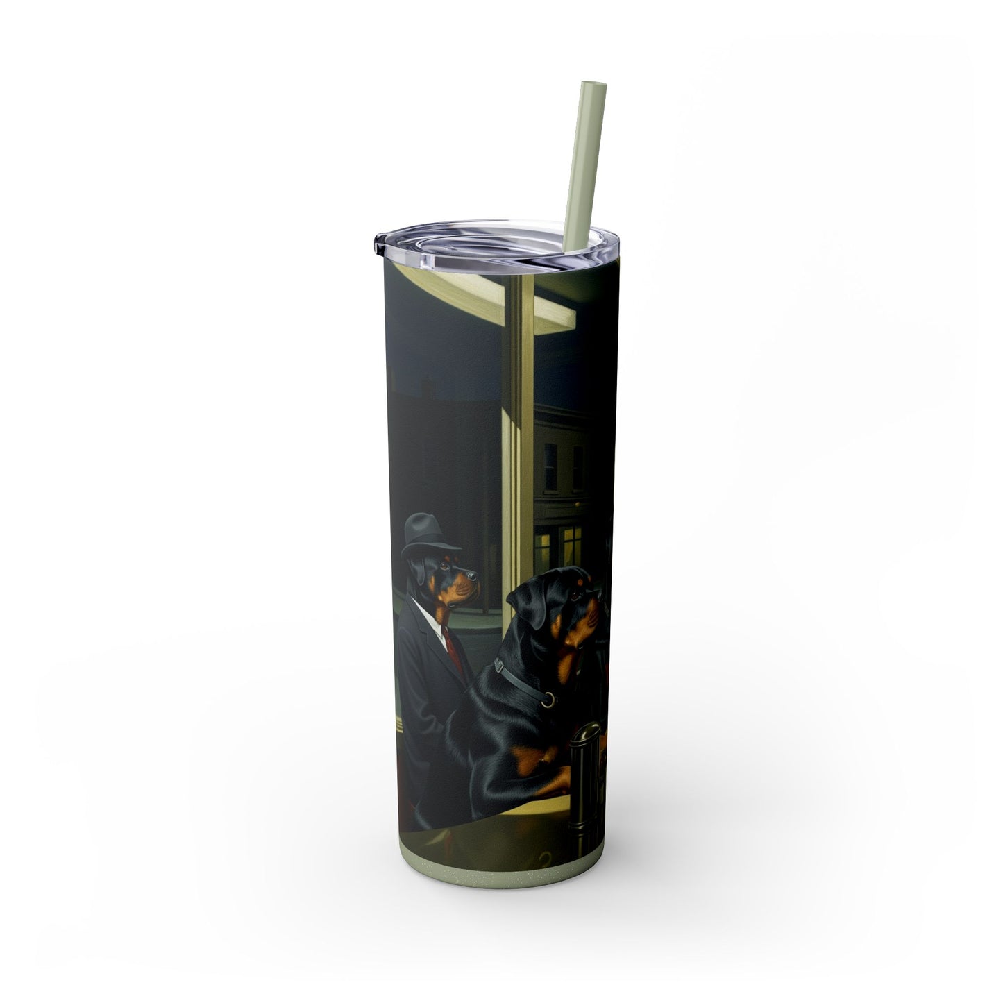 Rottweiler Tumbler with Straw, 20oz