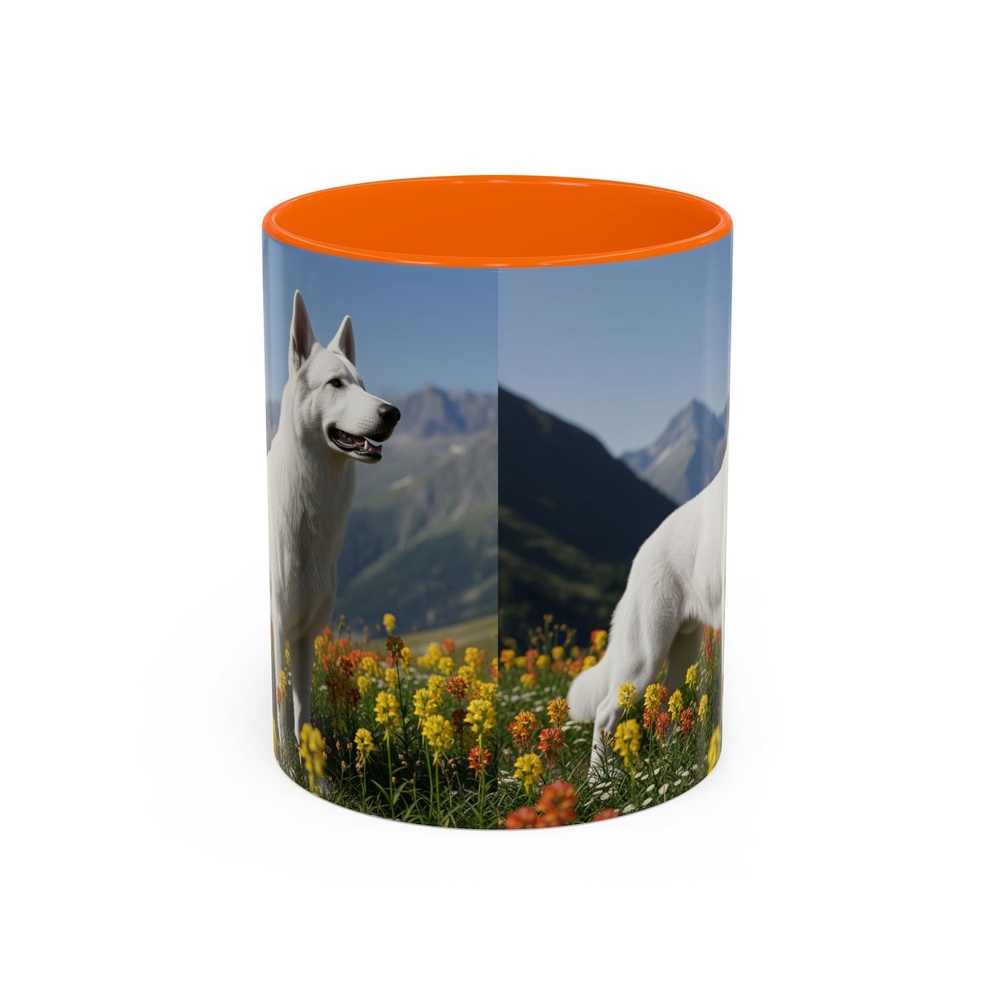 White Swiss Shepherd Dog Accent Coffee Mug - Perfect Gift for Dog Lovers