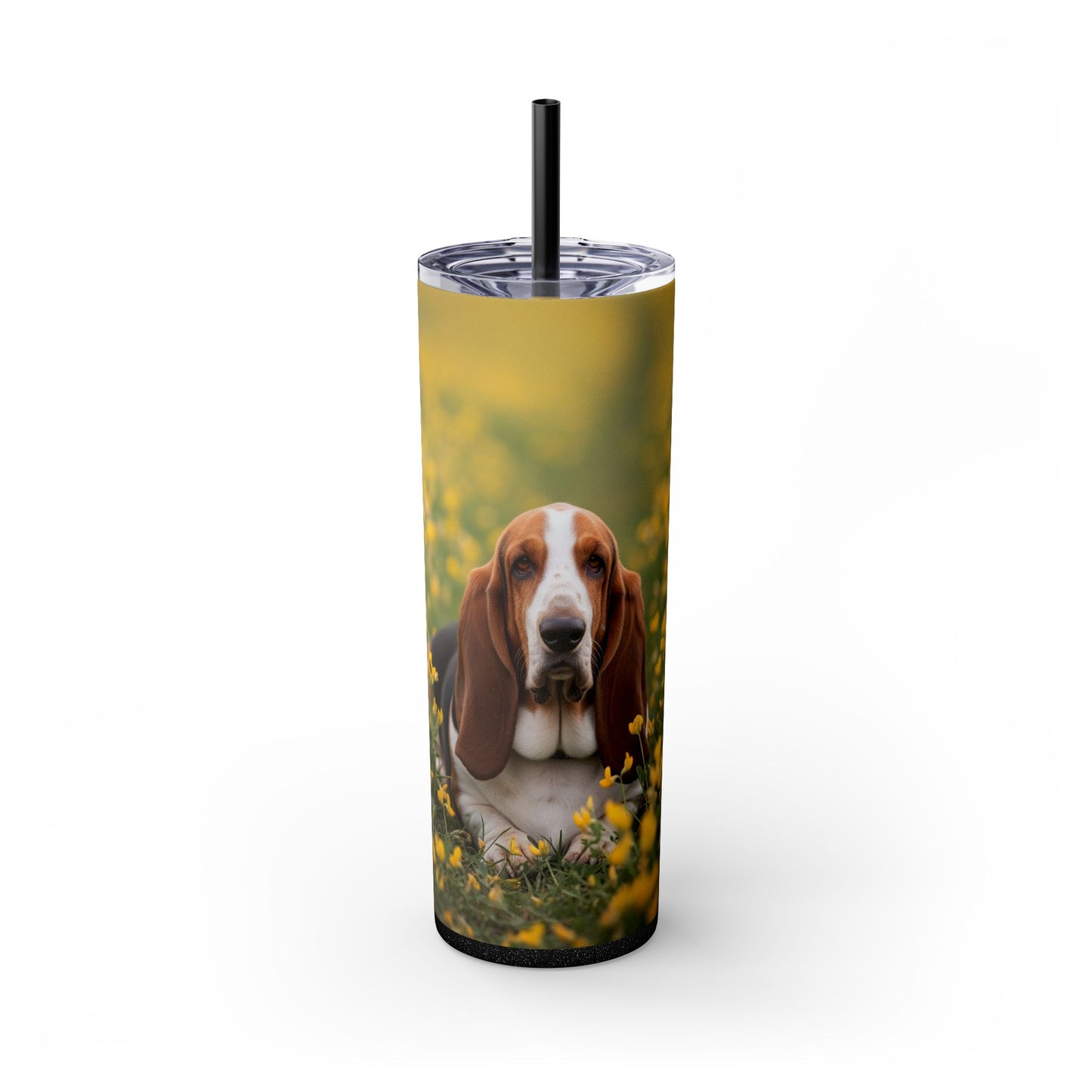 Basset Hound Tumbler with Straw, 20oz