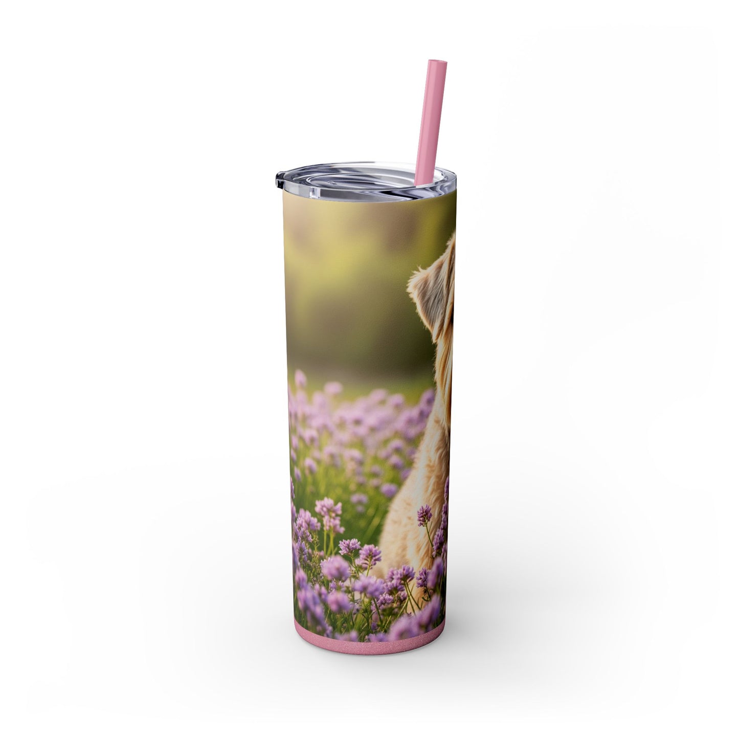 Soft Coated Wheaten Terrier Tumbler with Straw, 20oz