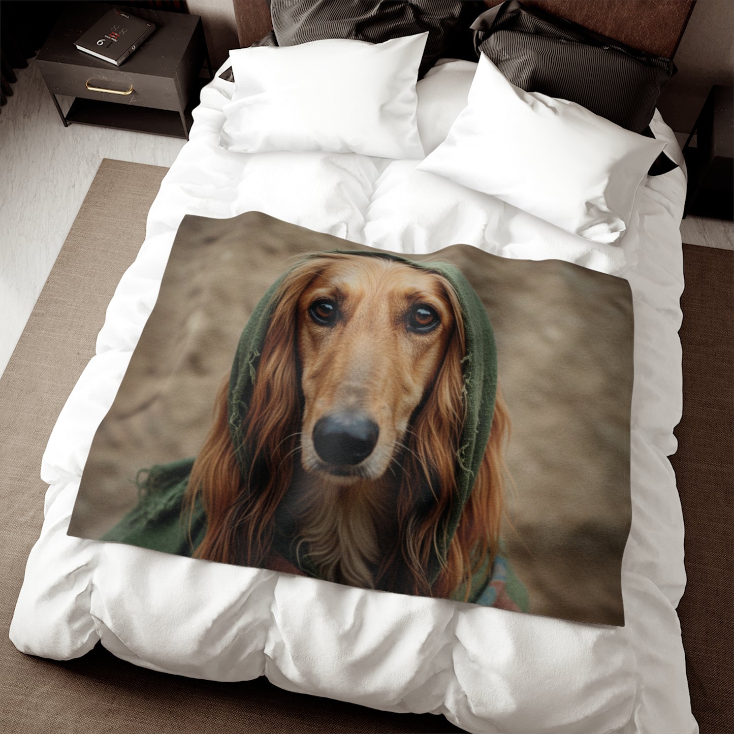 Afghan Hound Sweatshirt Blanket