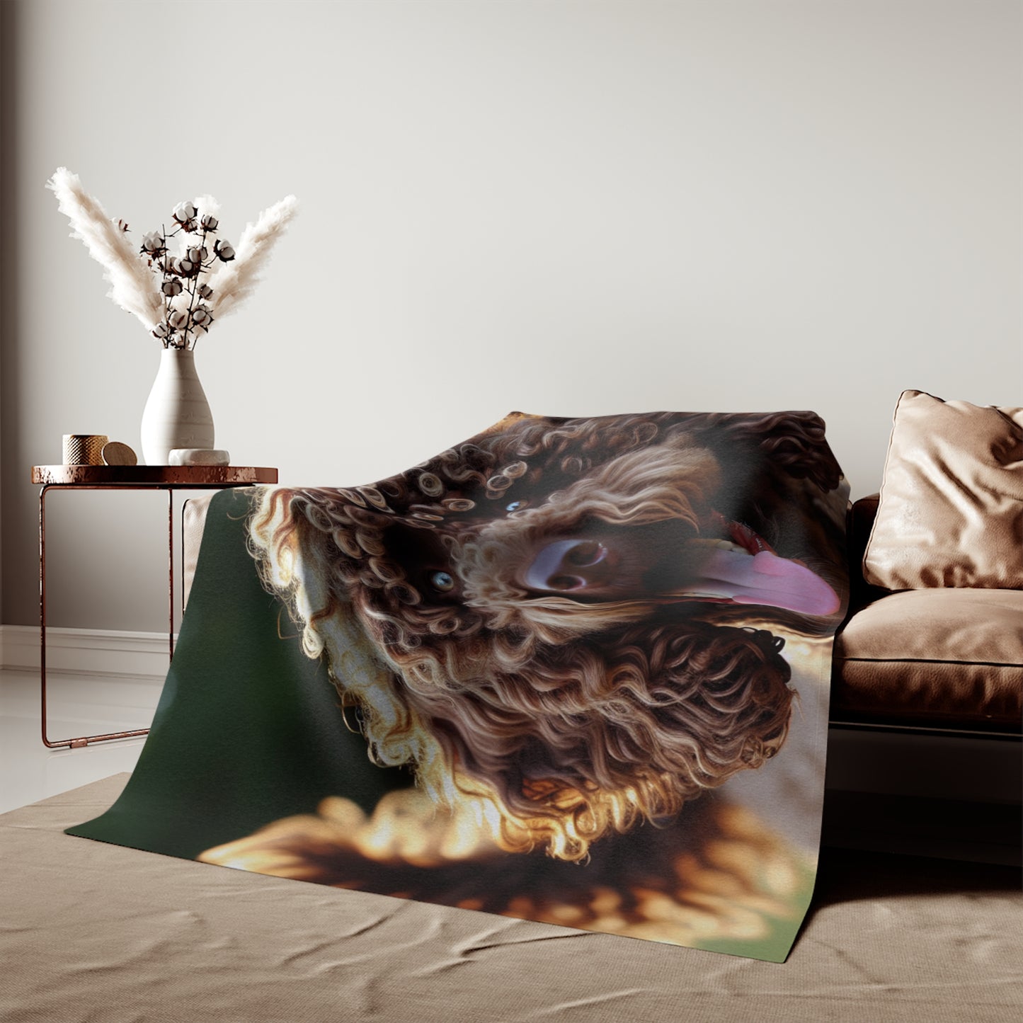 Curly Coated Retriever Sweatshirt Blanket