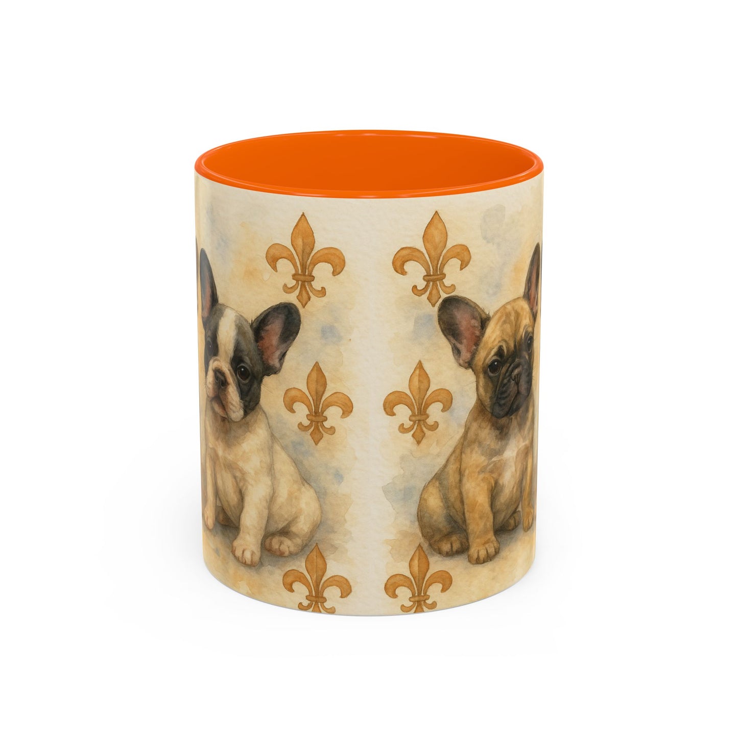 French Bulldog puppies Accent Coffee Mug - Perfect Gift for Dog Lovers