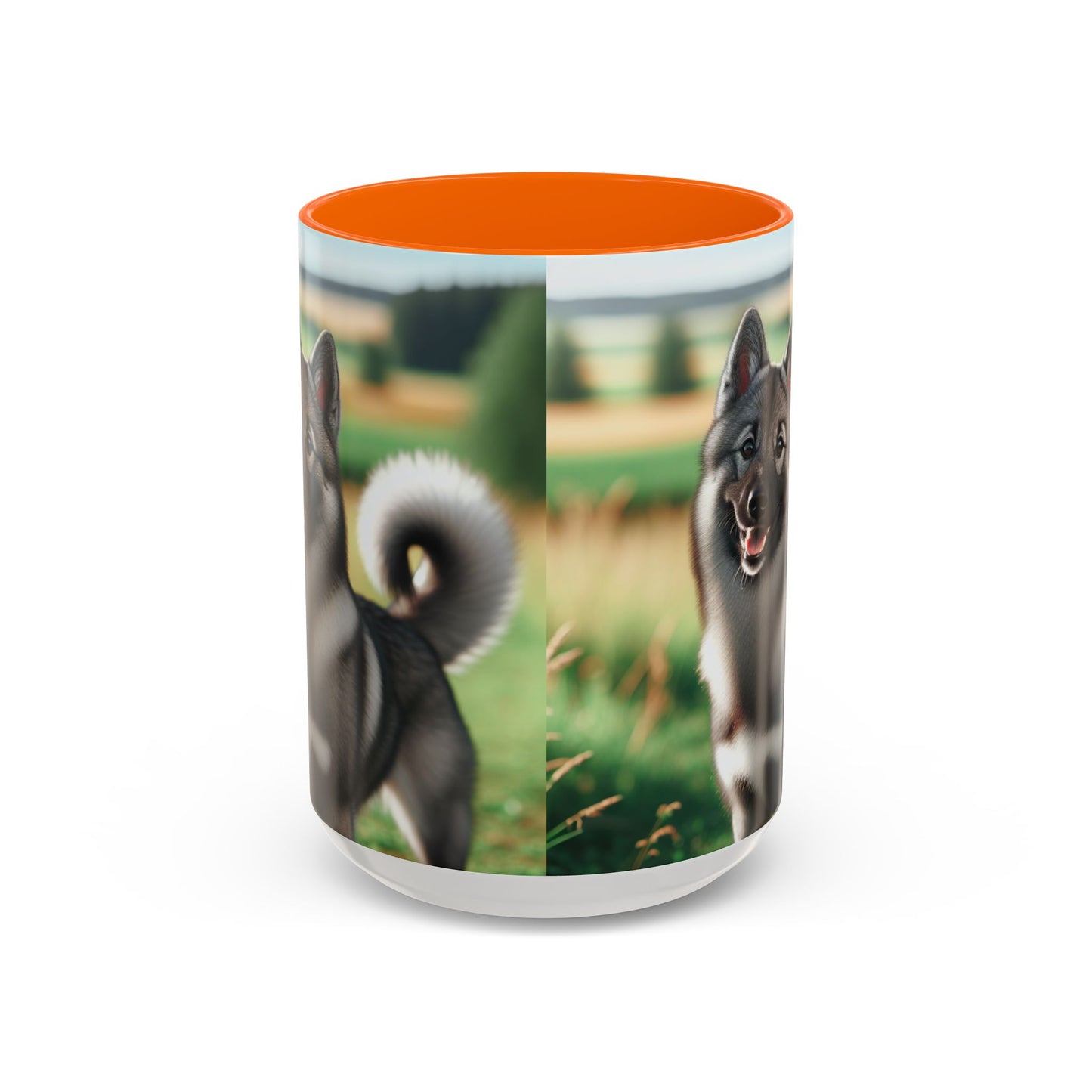 Norwegian Elkhound Accent Coffee Mug - Perfect Gift for Dog Lovers